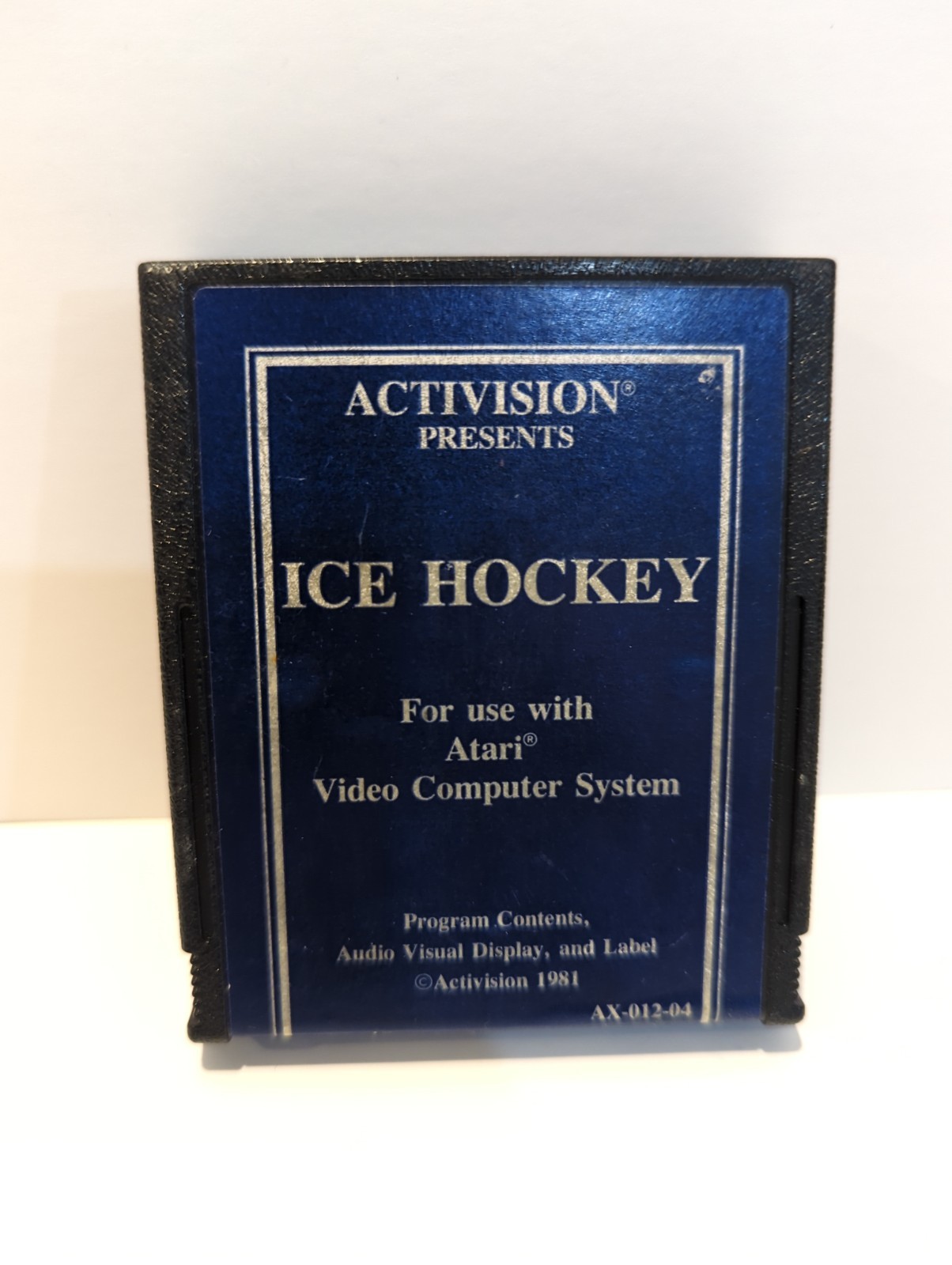 Ice Hockey by Activision (ATARI 2600, 1981) Cartridge, Tested . BLUE label.