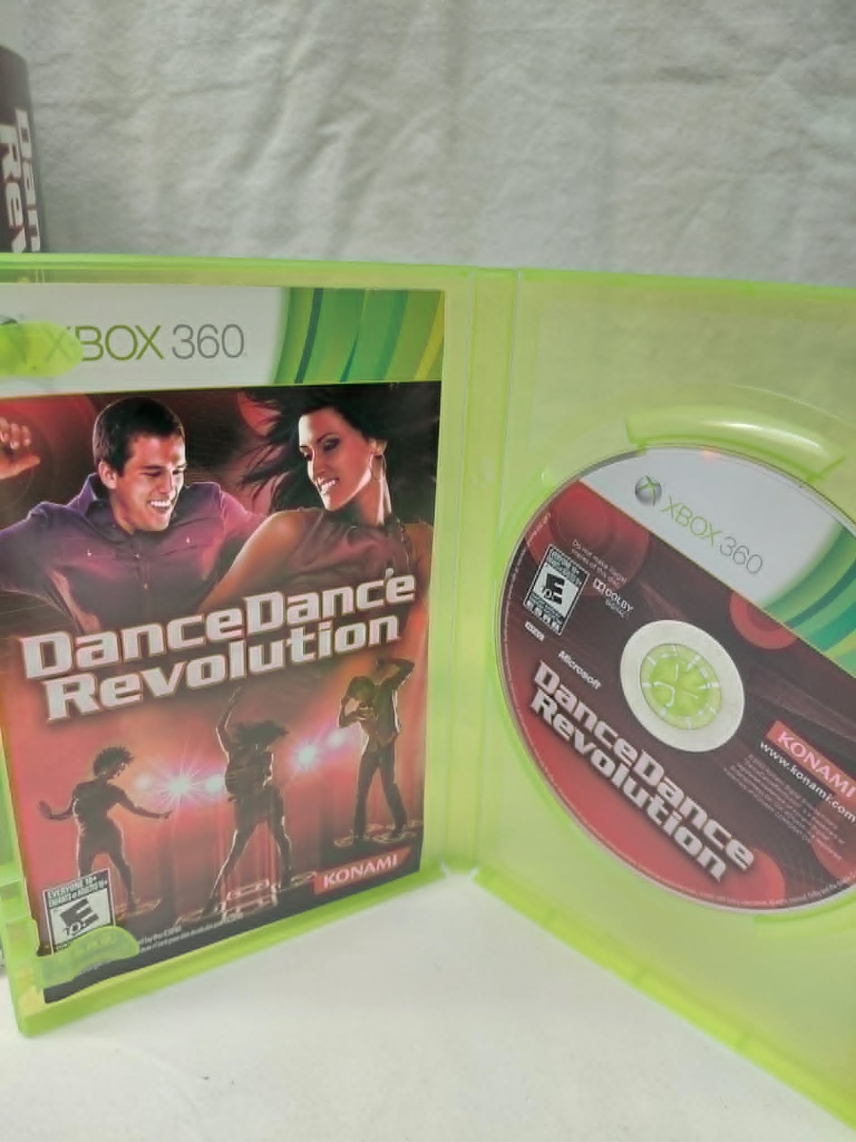 Dance Dance Revolution DDR Pad Controller & Game Bundle Xbox 360 TESTED