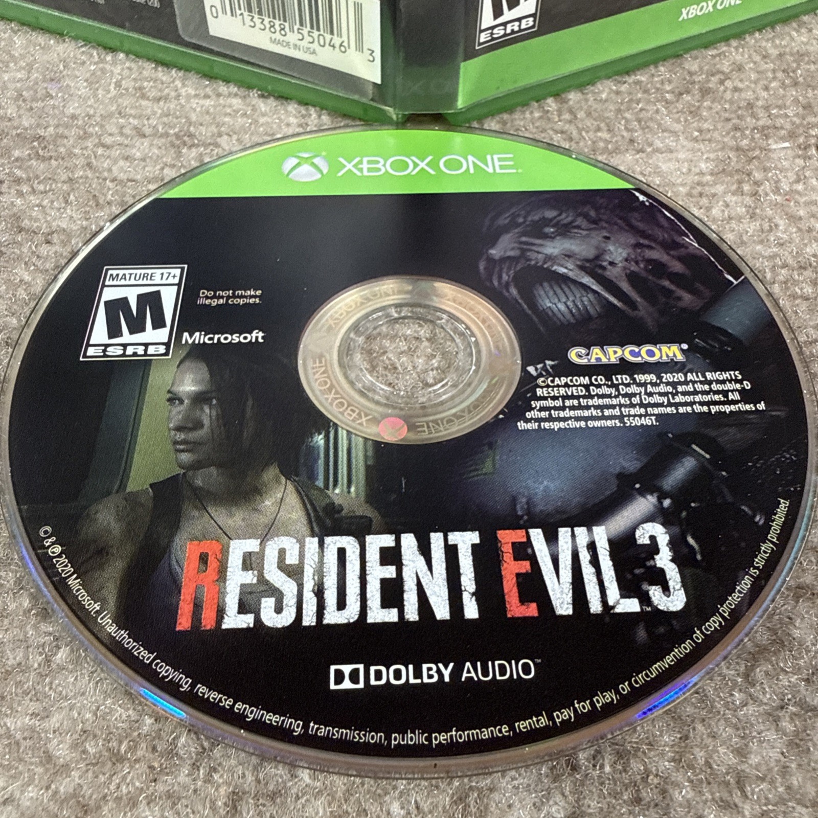 Resident Evil 3 Remake Xbox One Zombie Apocalypse 4v1 Game Ultra HD Adult Owned