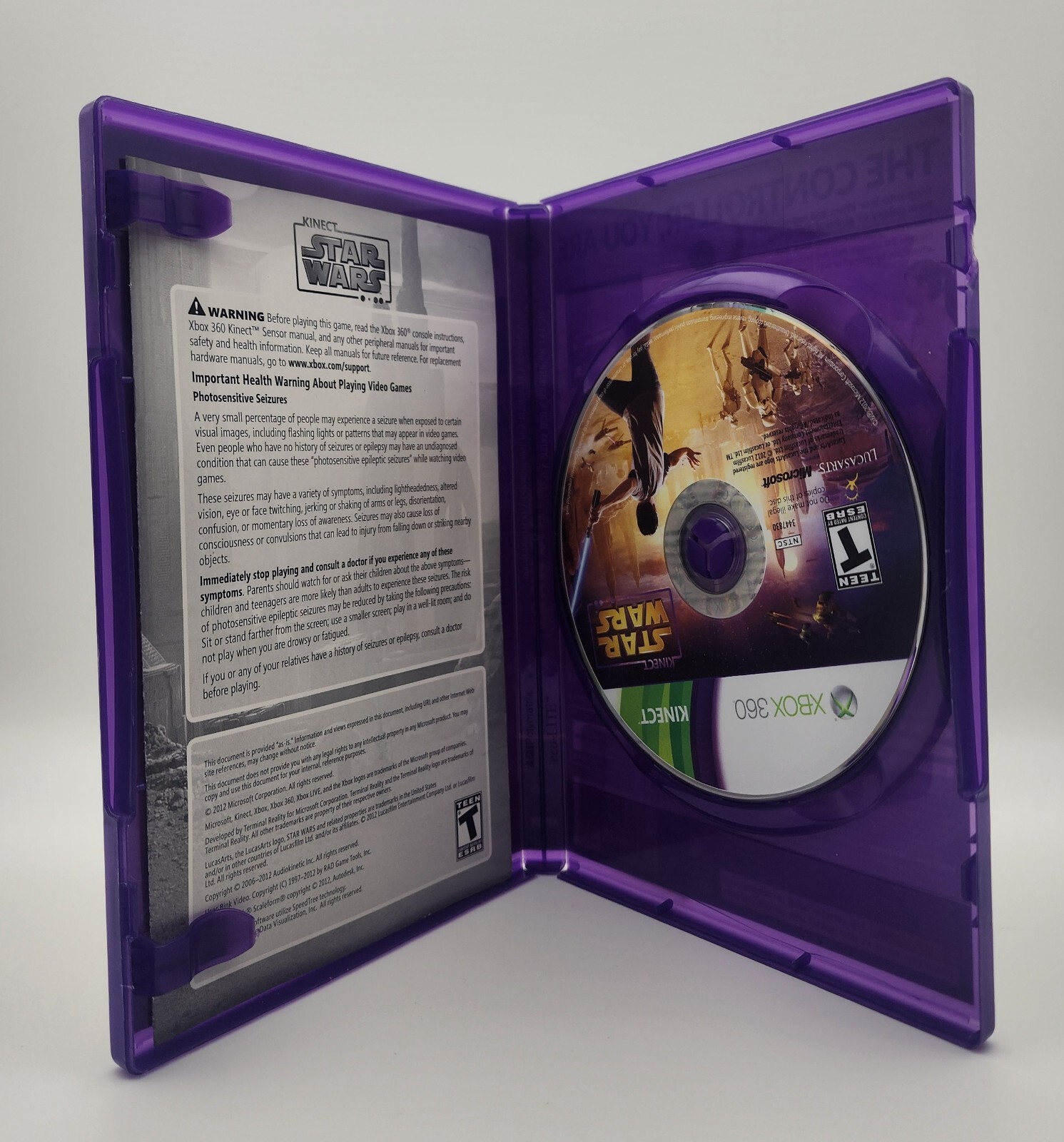 Kinect Star Wars (Microsoft Xbox 360, 2012) Used