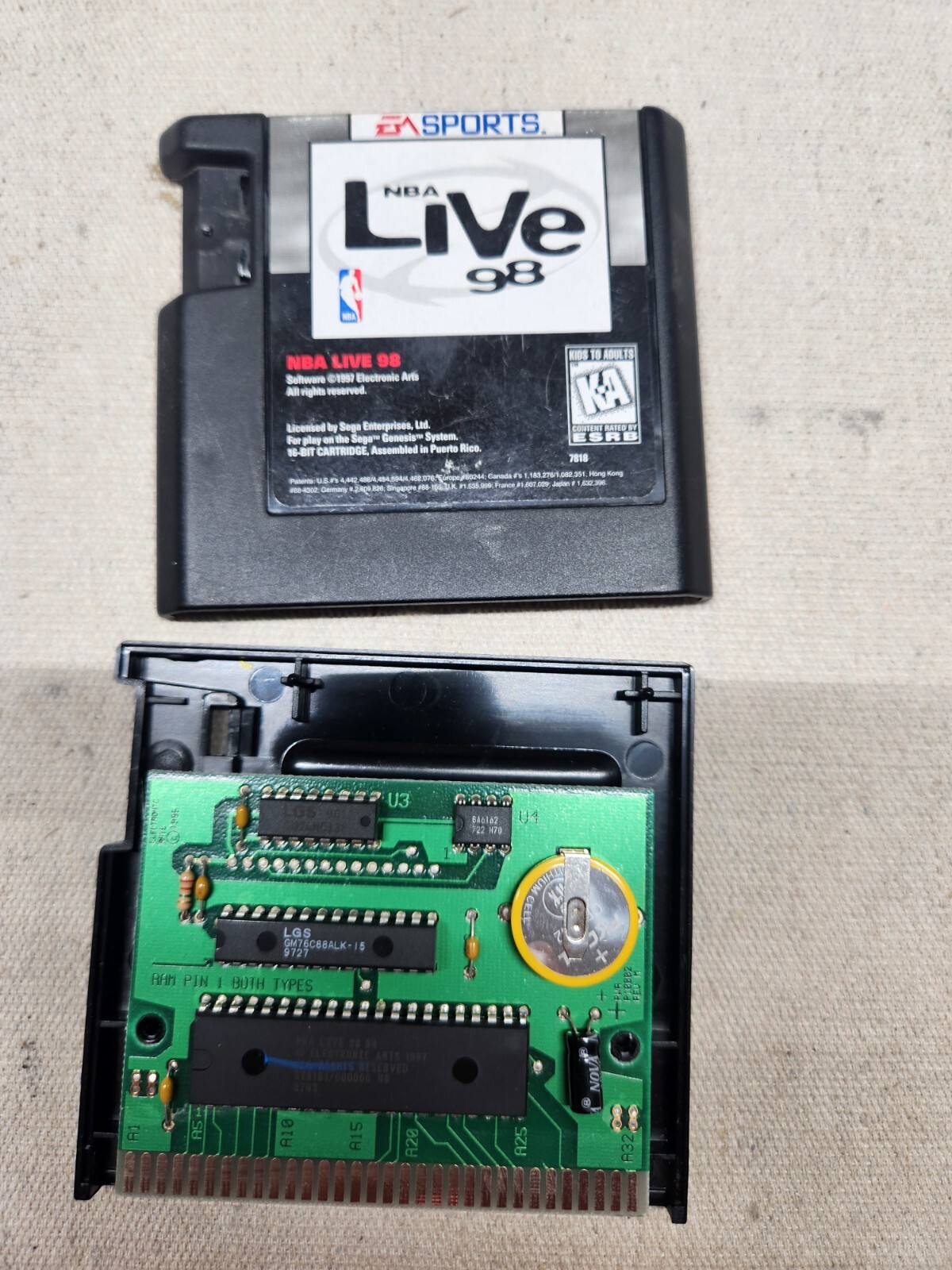 NBA Live 98. NEW BATTERY! SAVES! TESTED!(Sega Genesis, 1997) CHECK OUT MY STORE