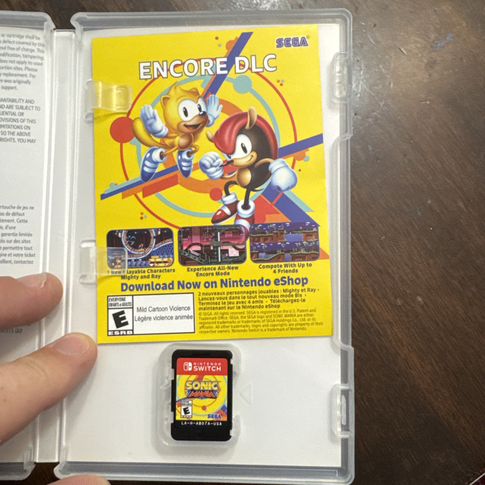 Sonic Mania (Nintendo Switch, 2017) Complete CIB Tested