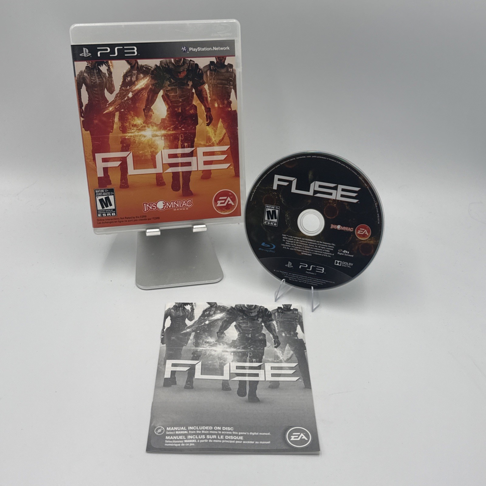 FUSE (Sony PlayStation 3) PS3 Complete w/Manual Tested & Working