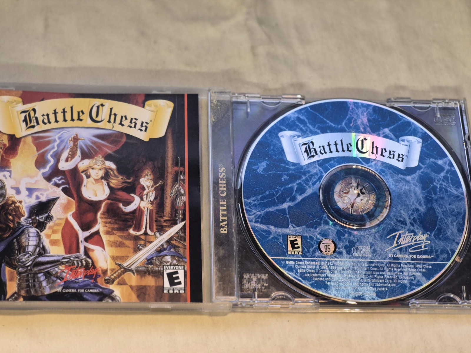 Battle Chess Enhanced CD-ROM PC Interplay Windows 95 Complete Jewel Case