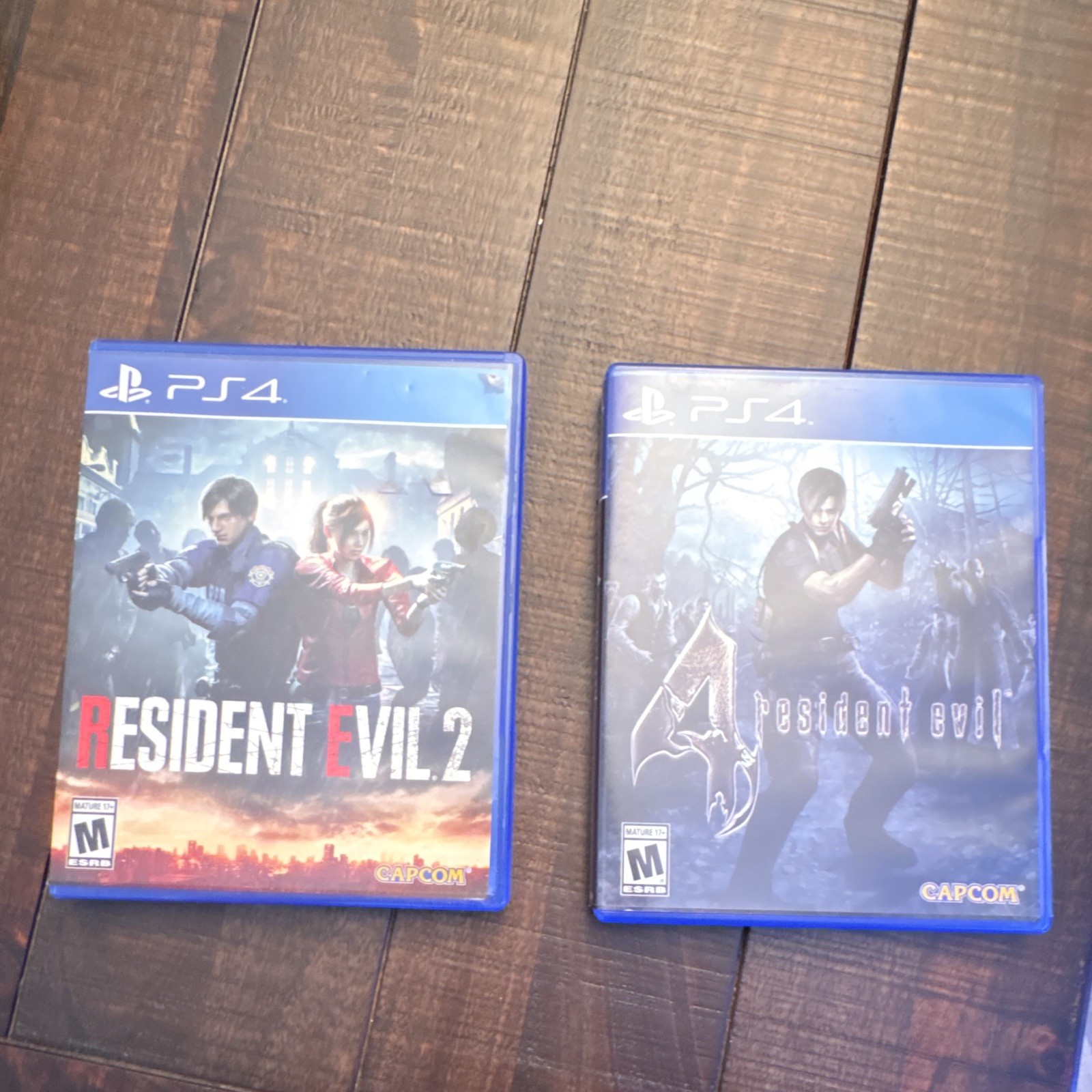 Capcom Resident Evil 2 (Remake) and Resident Evil 4 (Original) PS4 Disc