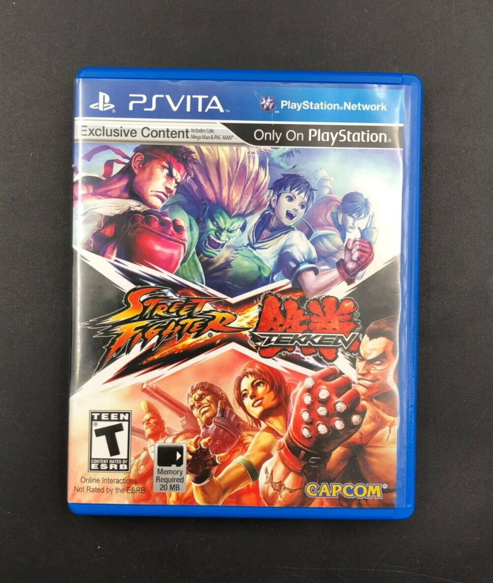 Street Fighter X Tekken (Sony PlayStation Vita, PSVITA) in Case w/ Insert