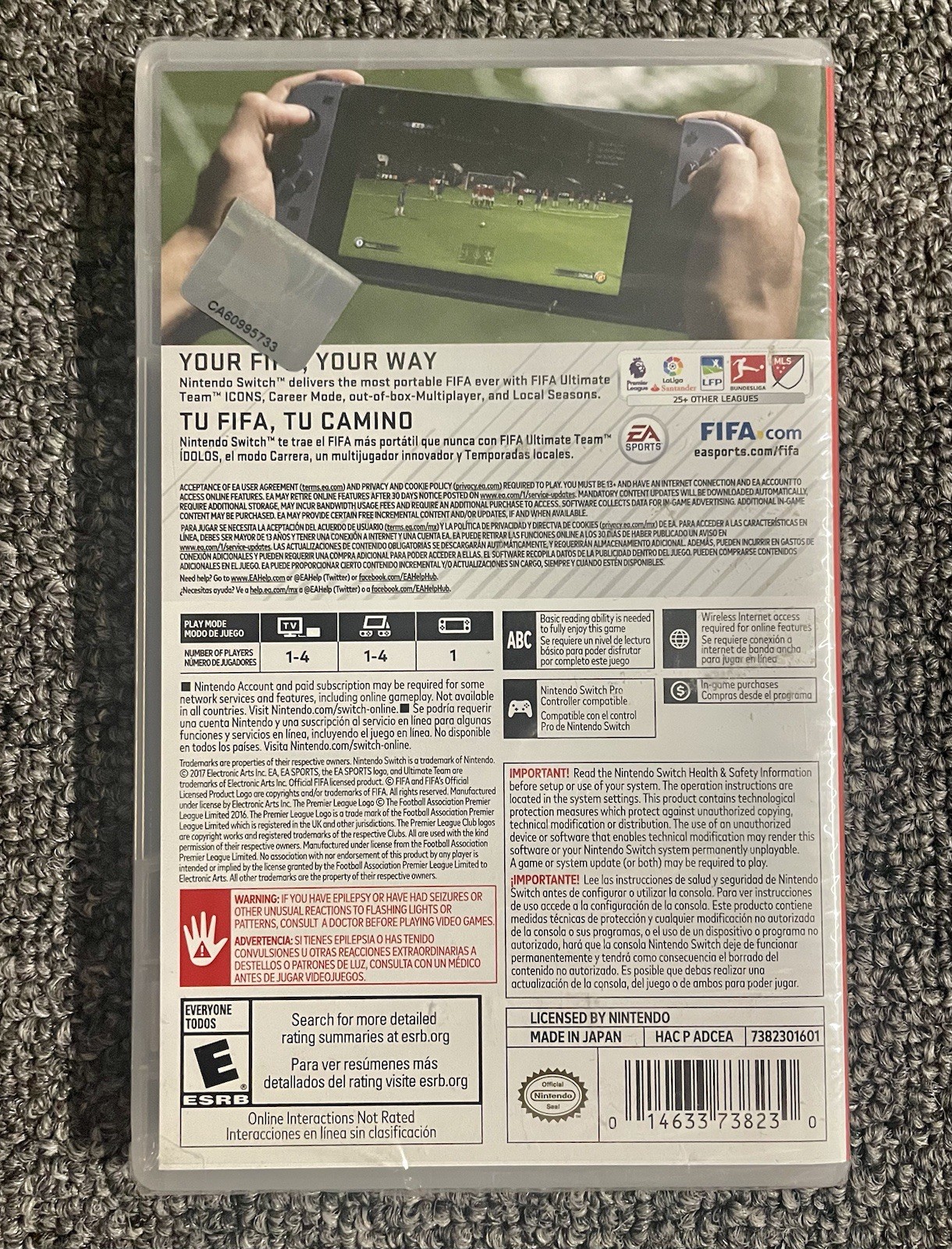 FIFA 18: Standard Edition (Nintendo Switch, 2017) NEW SEALED FREE SHIP WORLD CUP