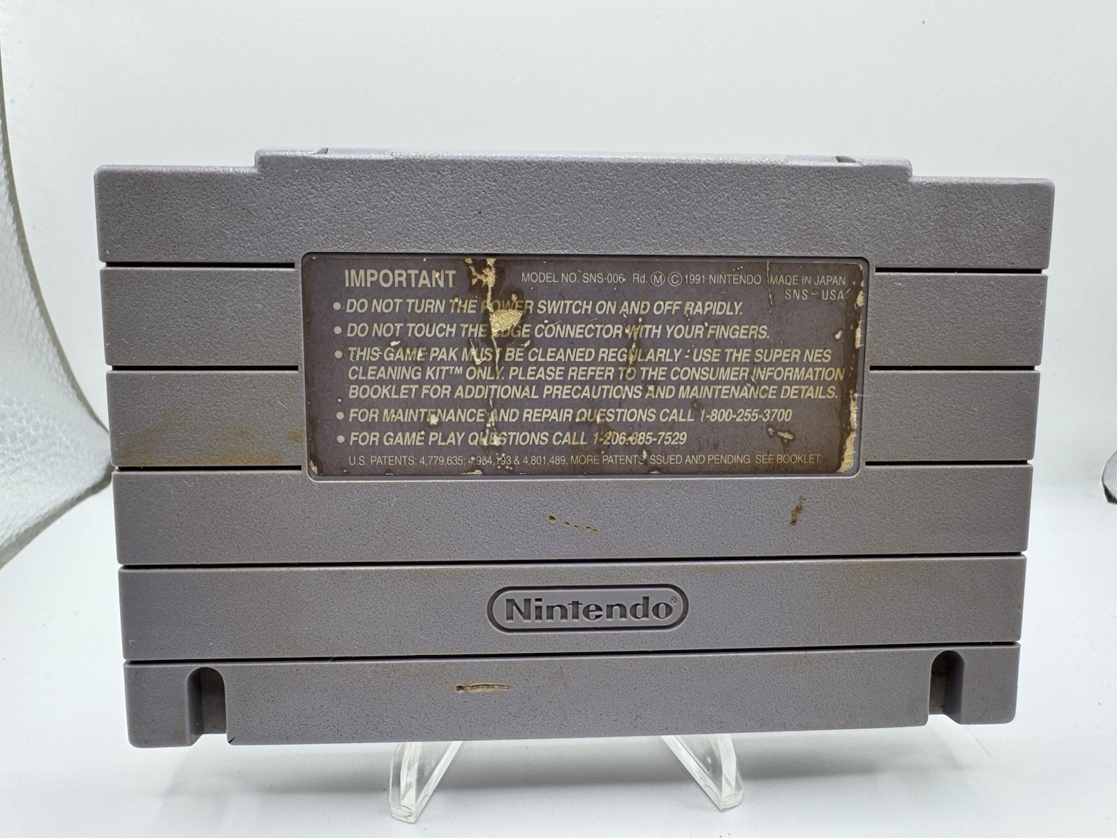 F-Zero Super Nintendo SNES Authentic Cartridge 1991 TESTED