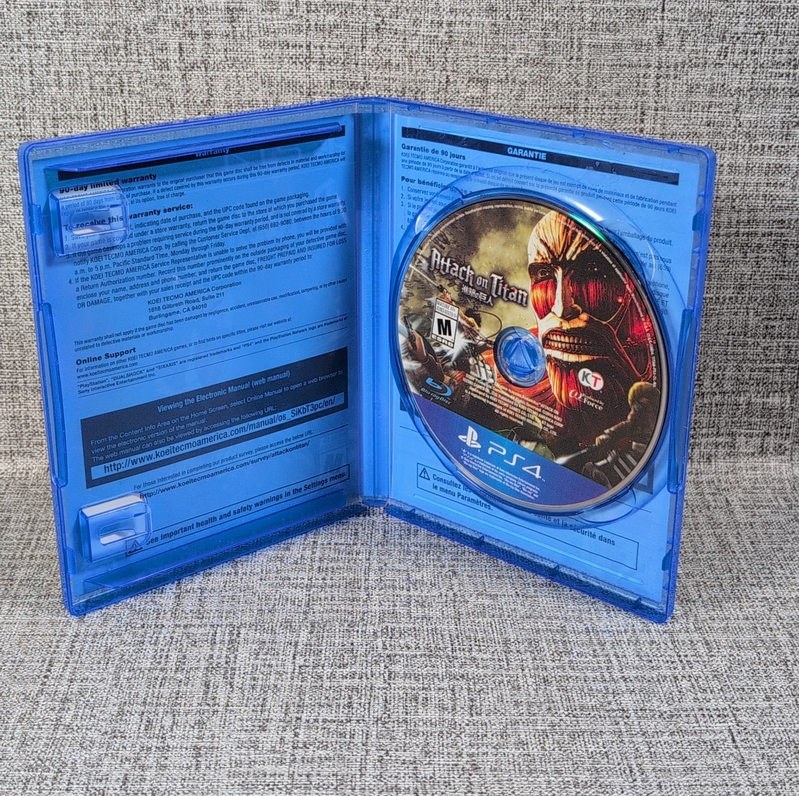 Attack on Titan (Sony PlayStation 4, 2016) PS4 Game Tested Working