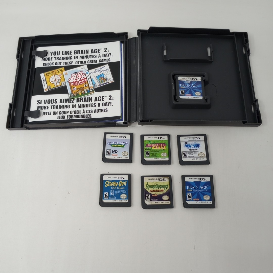 Lot Of 7 Nintendo DS Games TESTED! (Brain Age, Scooby-Doo, Goosebumps, & More)