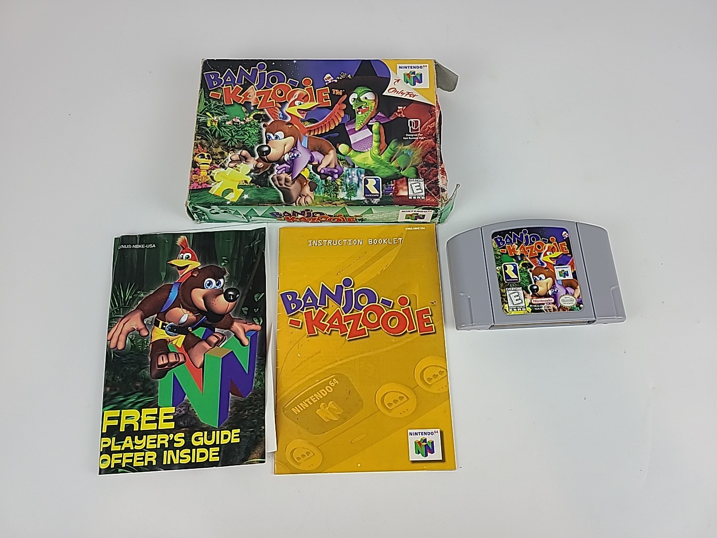 Banjo-Kazooie (Nintendo 64, 1998) N64 COMPLETE Authentic TESTED – SEE PHOTOS
