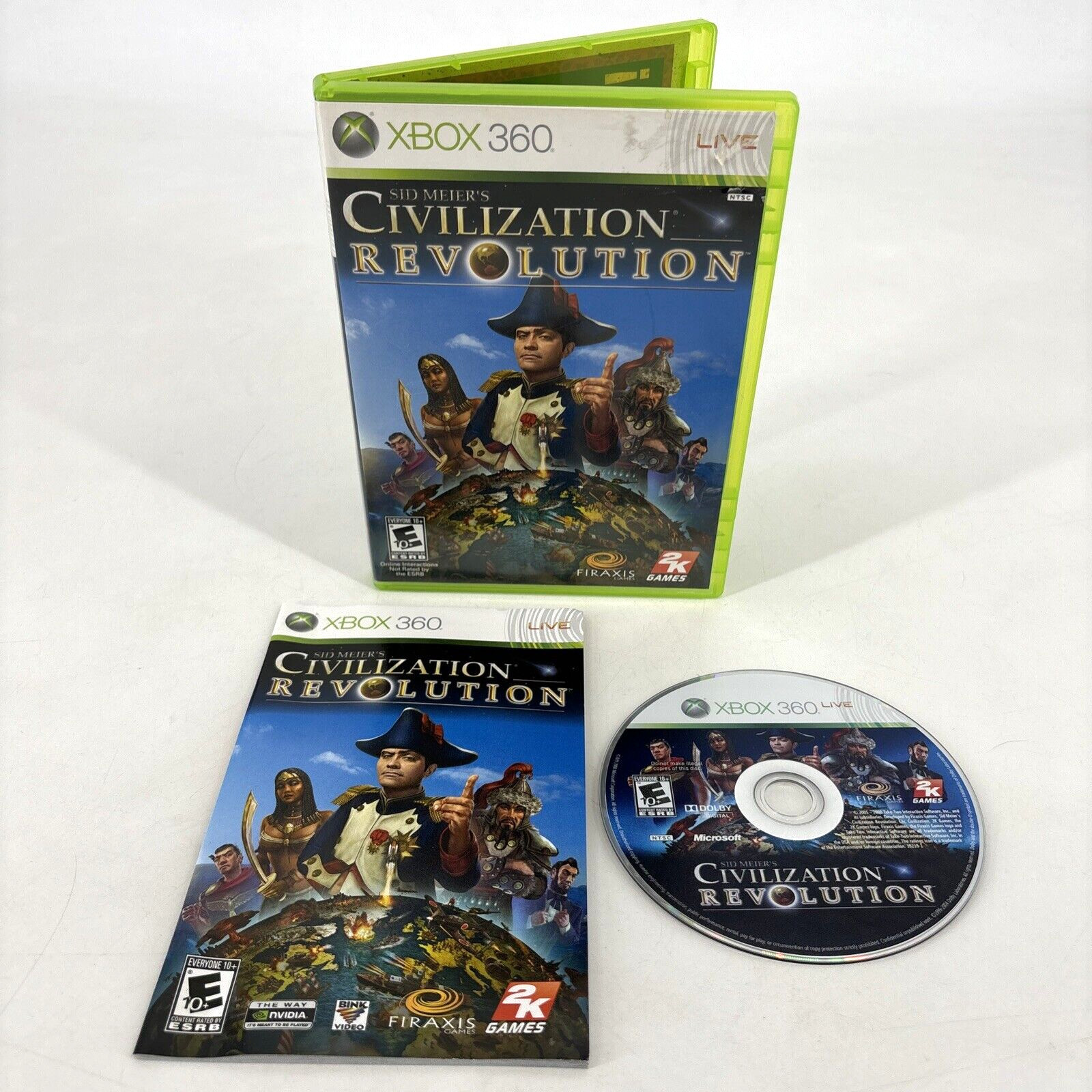 Sid Meier’s Civilization Revolution (Microsoft Xbox 360, 2008) Complete Tested