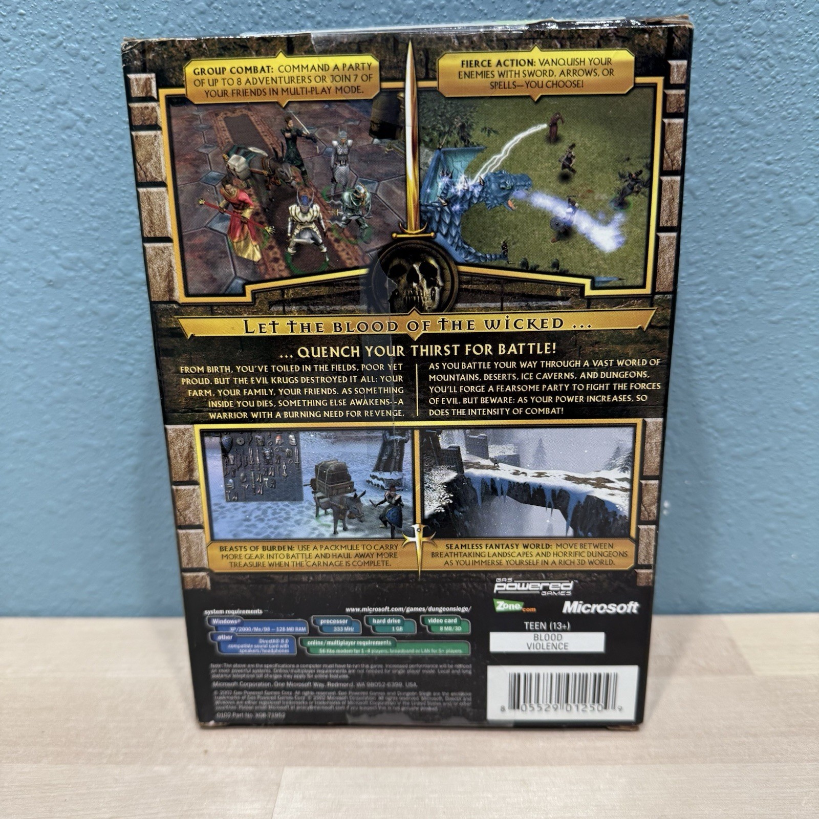 Dungeon Siege 2002 PC CD Games Role-Playing Game from Chris Taylor New & Sealed