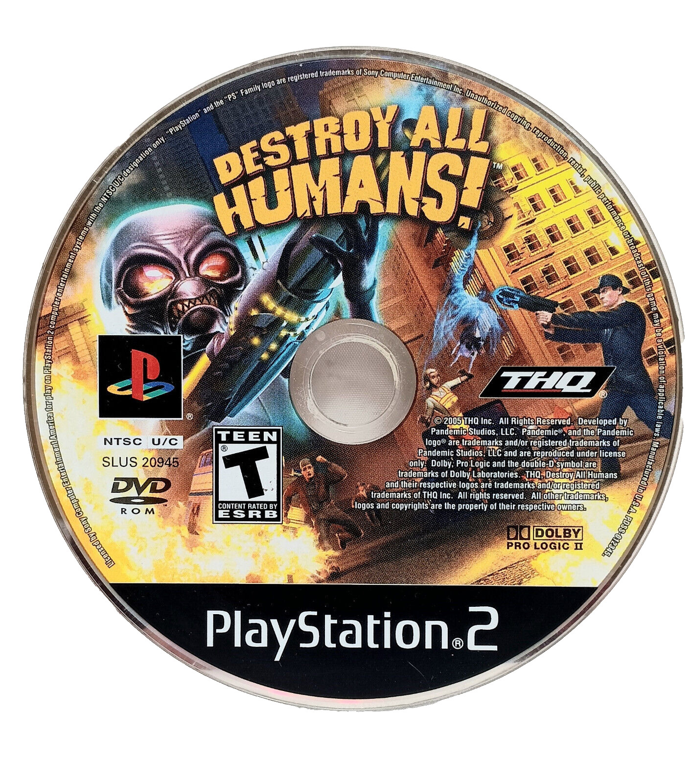 Destroy All Humans For PlayStation 2 By THQ