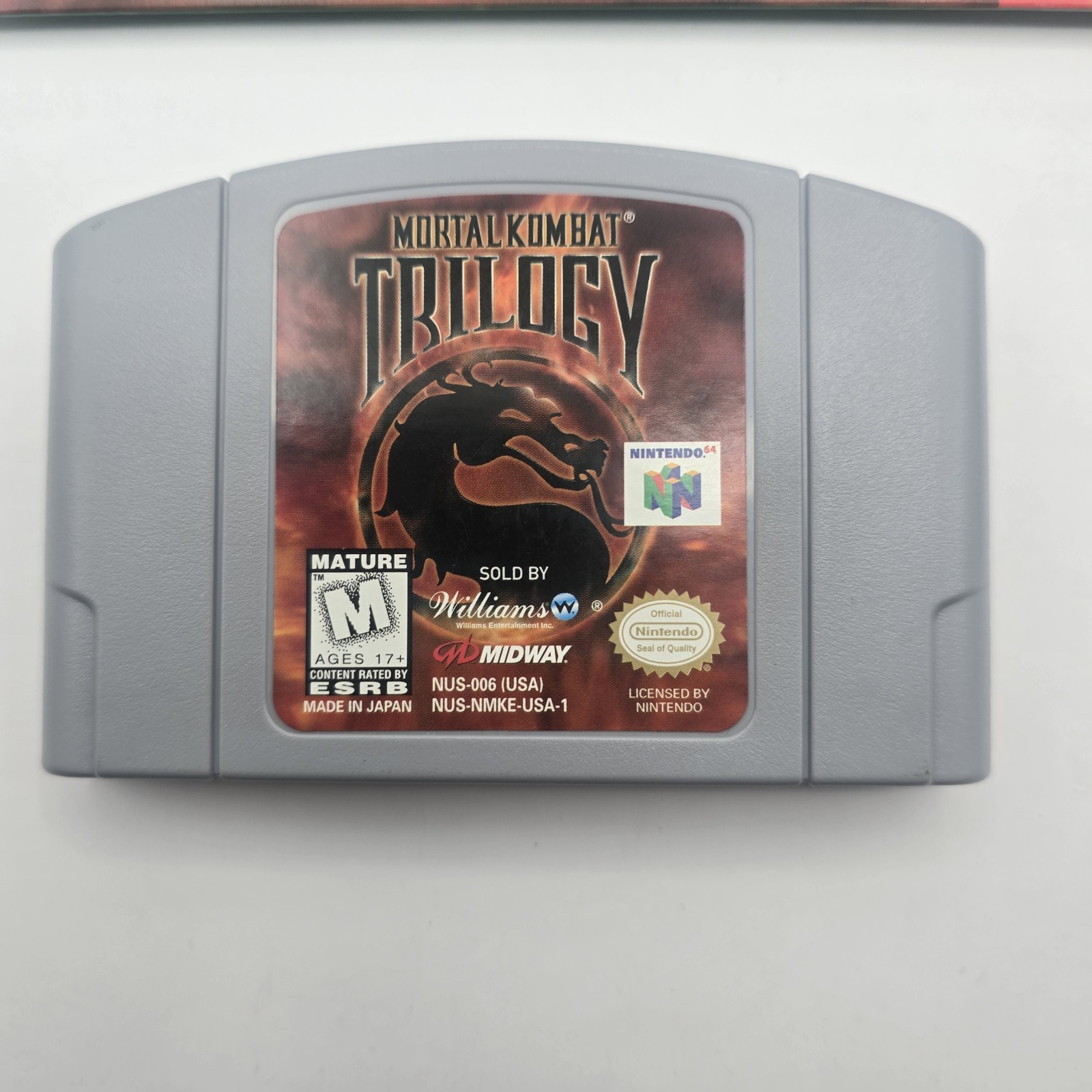 Mortal Kombat Trilogy (Nintendo 64 N64) CIB Box Game Manual