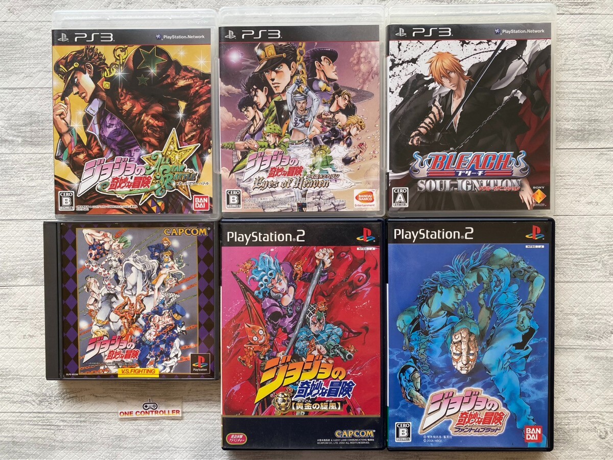 SONY PS 1 2 3 JoJo’s Bizarre Adventure series & Bleach Soul Ignition from Japan