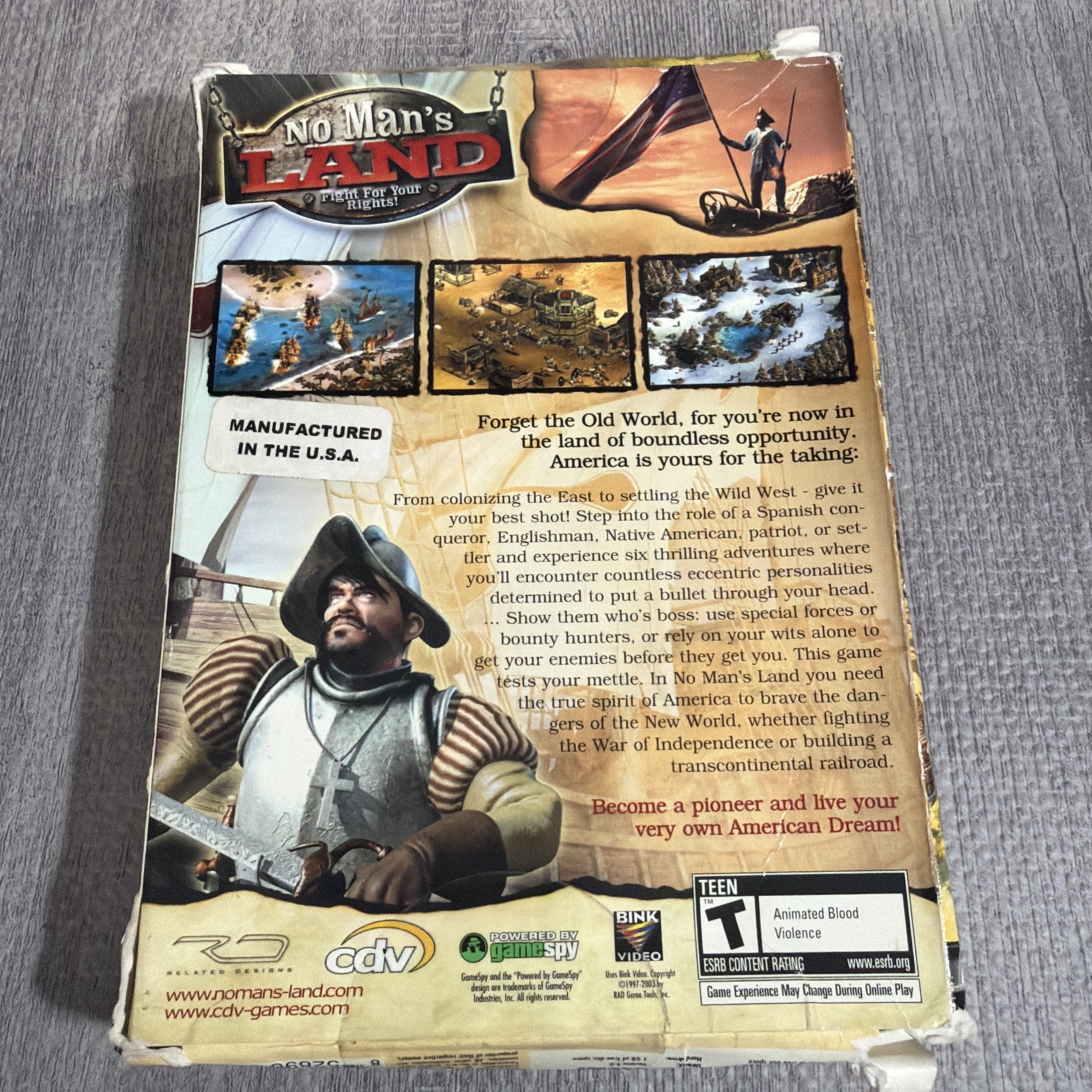 Video Game PC No Mans Land fight for your rights NEW