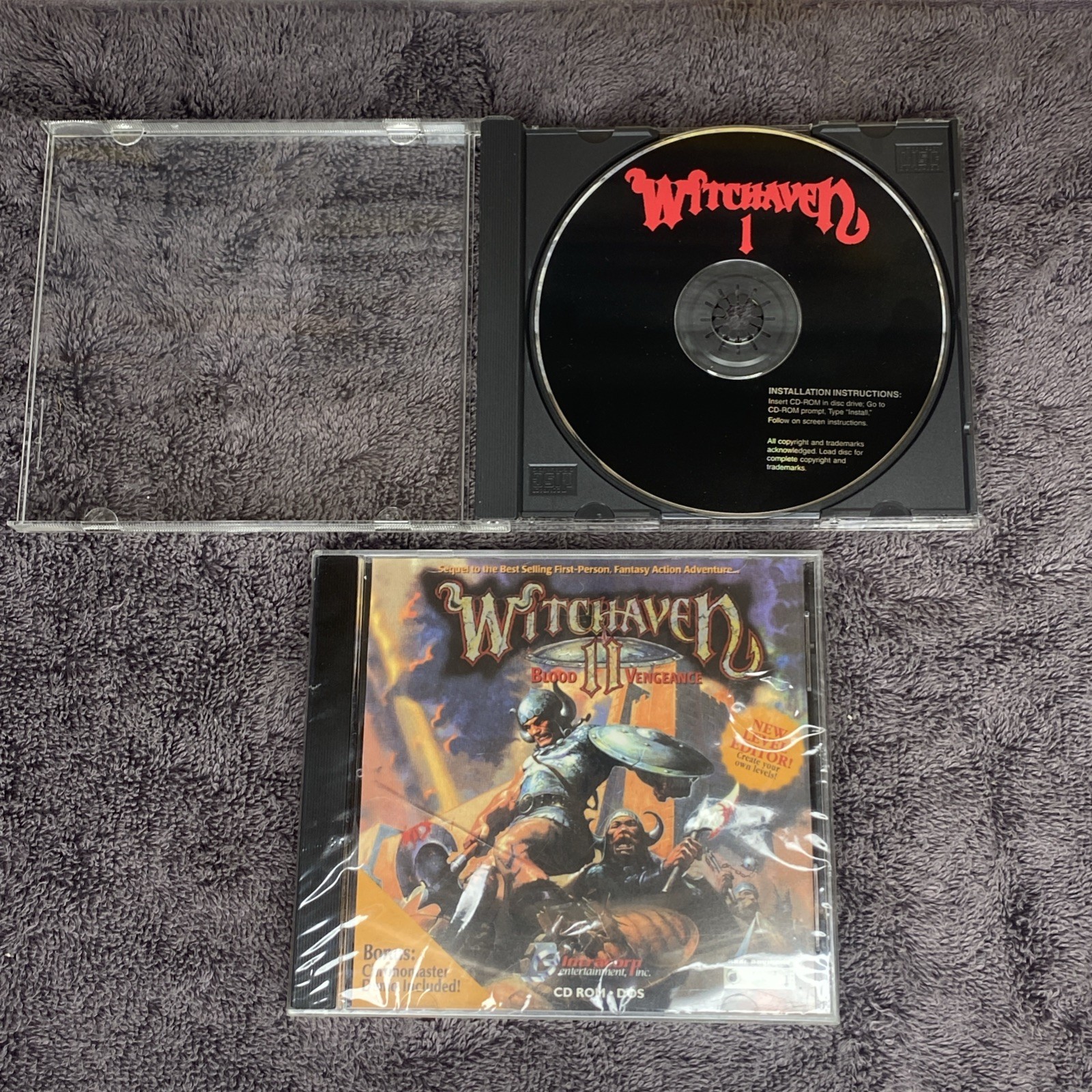 Witchaven I & Witchaven II 1995 PC Games Capstone IntraCorp CD-ROM See Desc