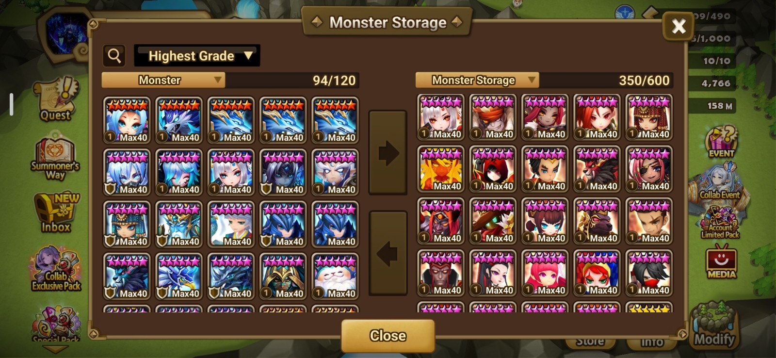 Com2uS Summoners War Account Android Euro, End Game