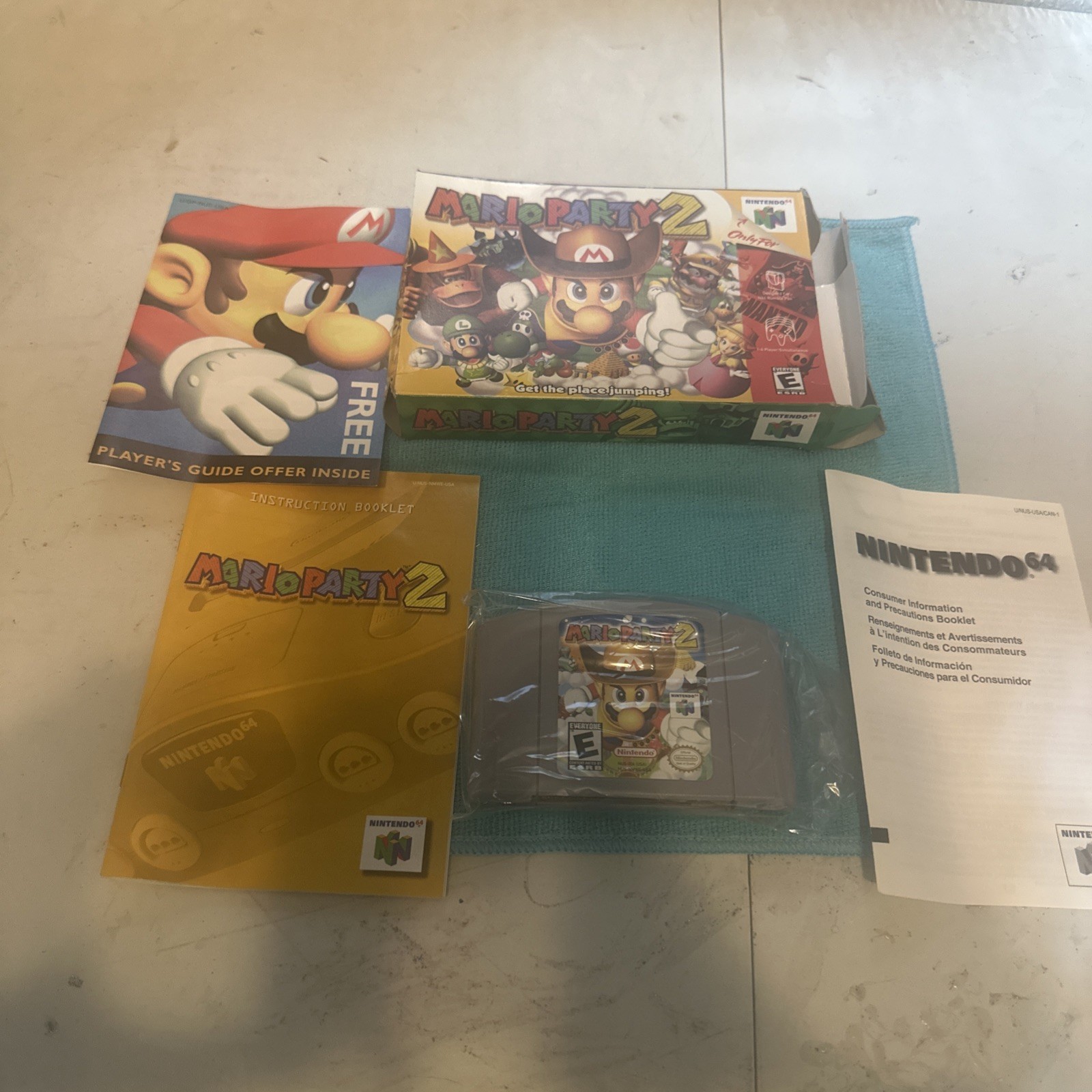Mario Party 2 N64 Nintendo 64 Complete CIB Authentic! Very Good Condition!
