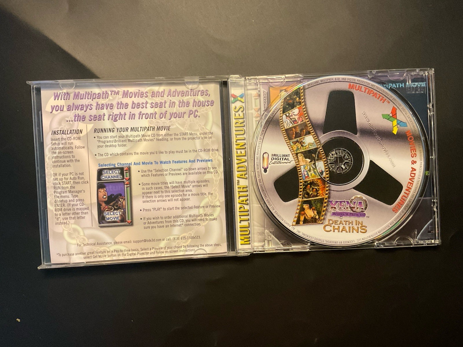 Xena: Warrior Princess — Death in Chains (PC, 1999) No Scratches PC game See De