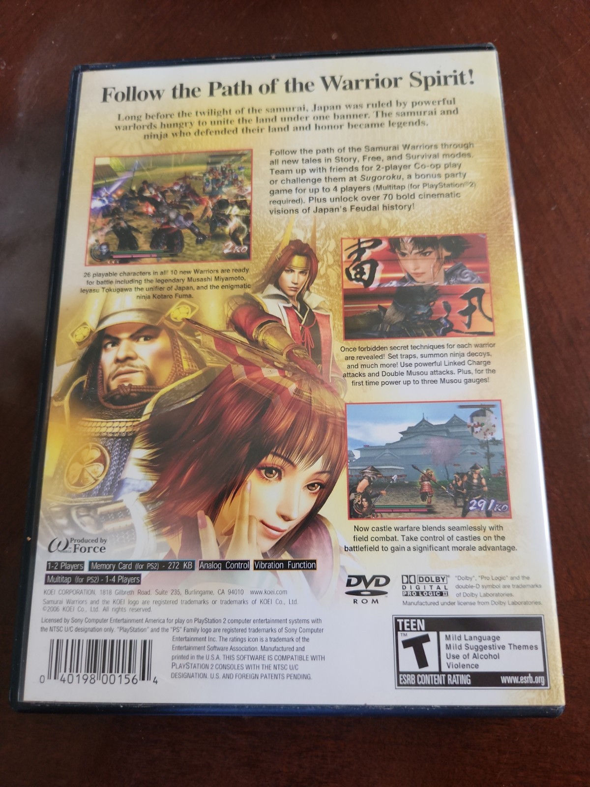 Samurai Warriors 2 (Sony PlayStation 2, 2006)