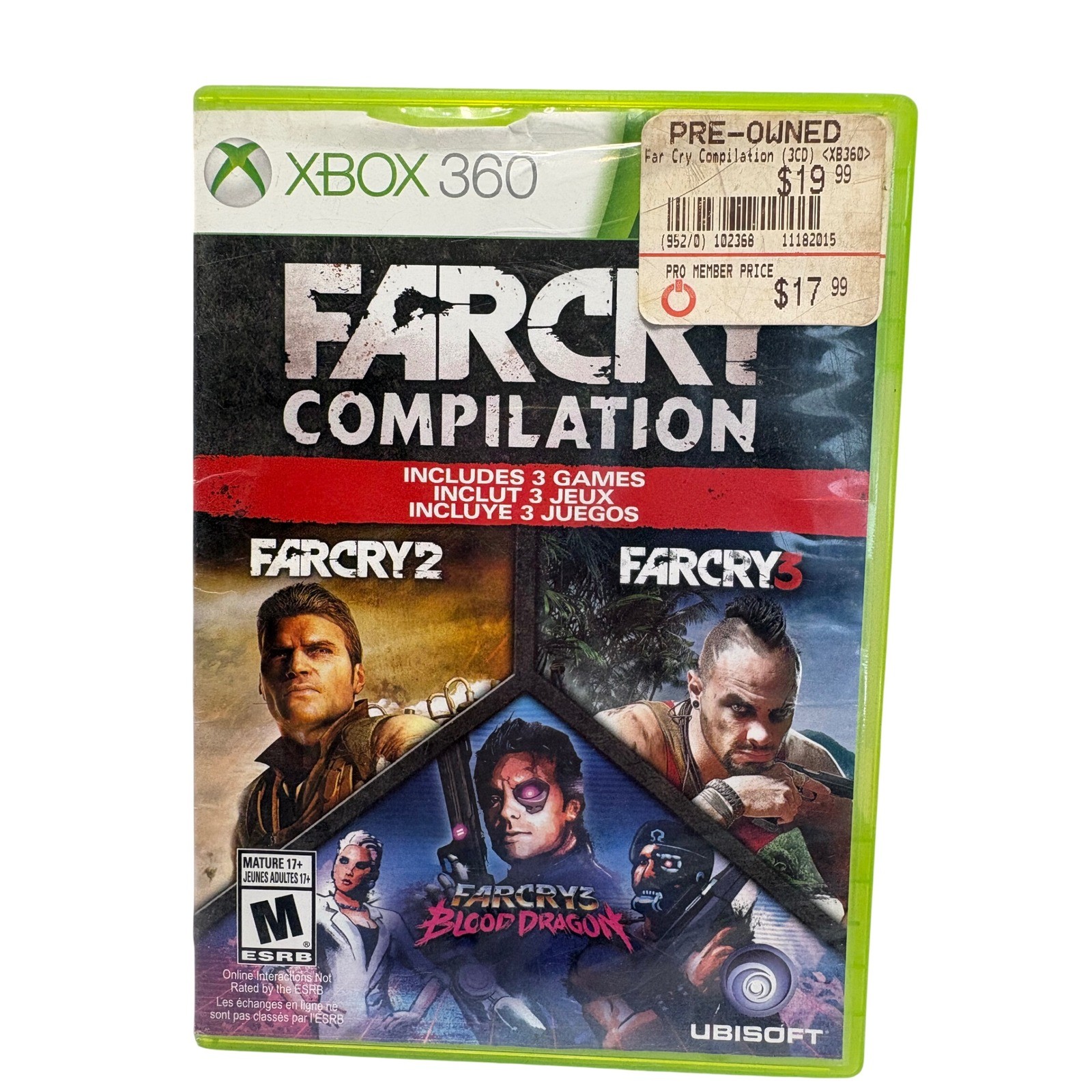 Far Cry Compilation Xbox 360 3-Game Set Far Cry 2 3 Blood Dragon Ubisoft 2013
