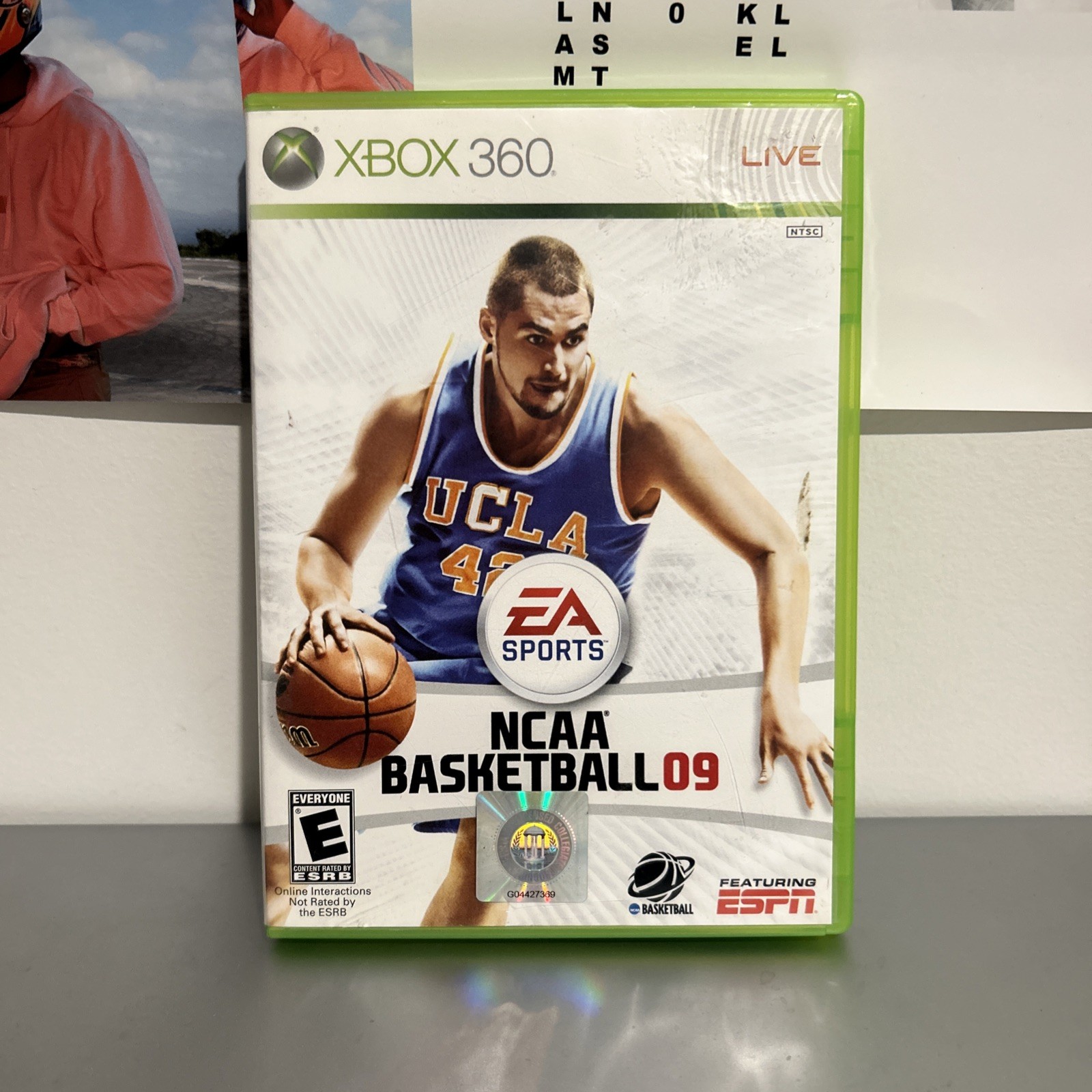 EA Sports NCAA Basketball 09 Microsoft Xbox 360 UCLA Kevin Love Cover Athlete