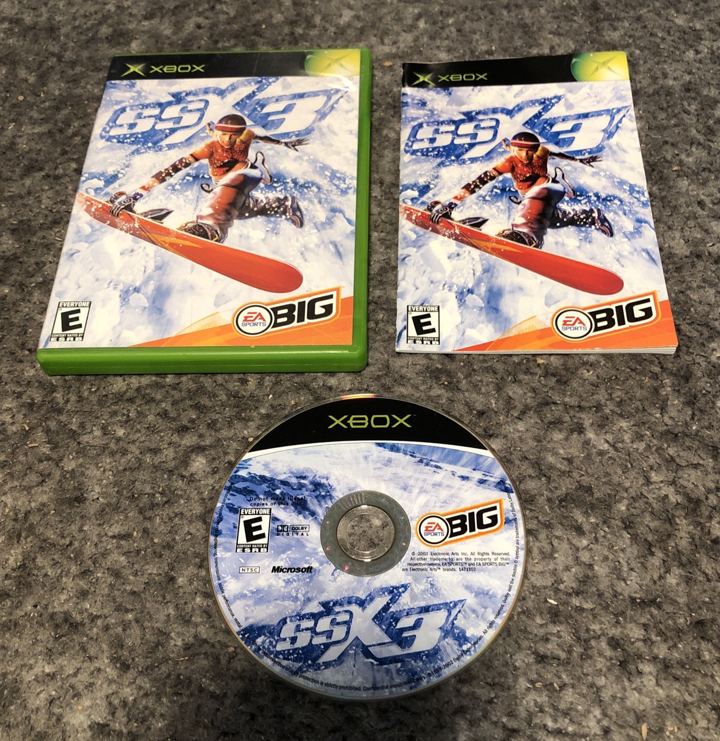 SSX 3 (Microsoft Xbox, 2003) Complete w/ Manual – UNTESTED