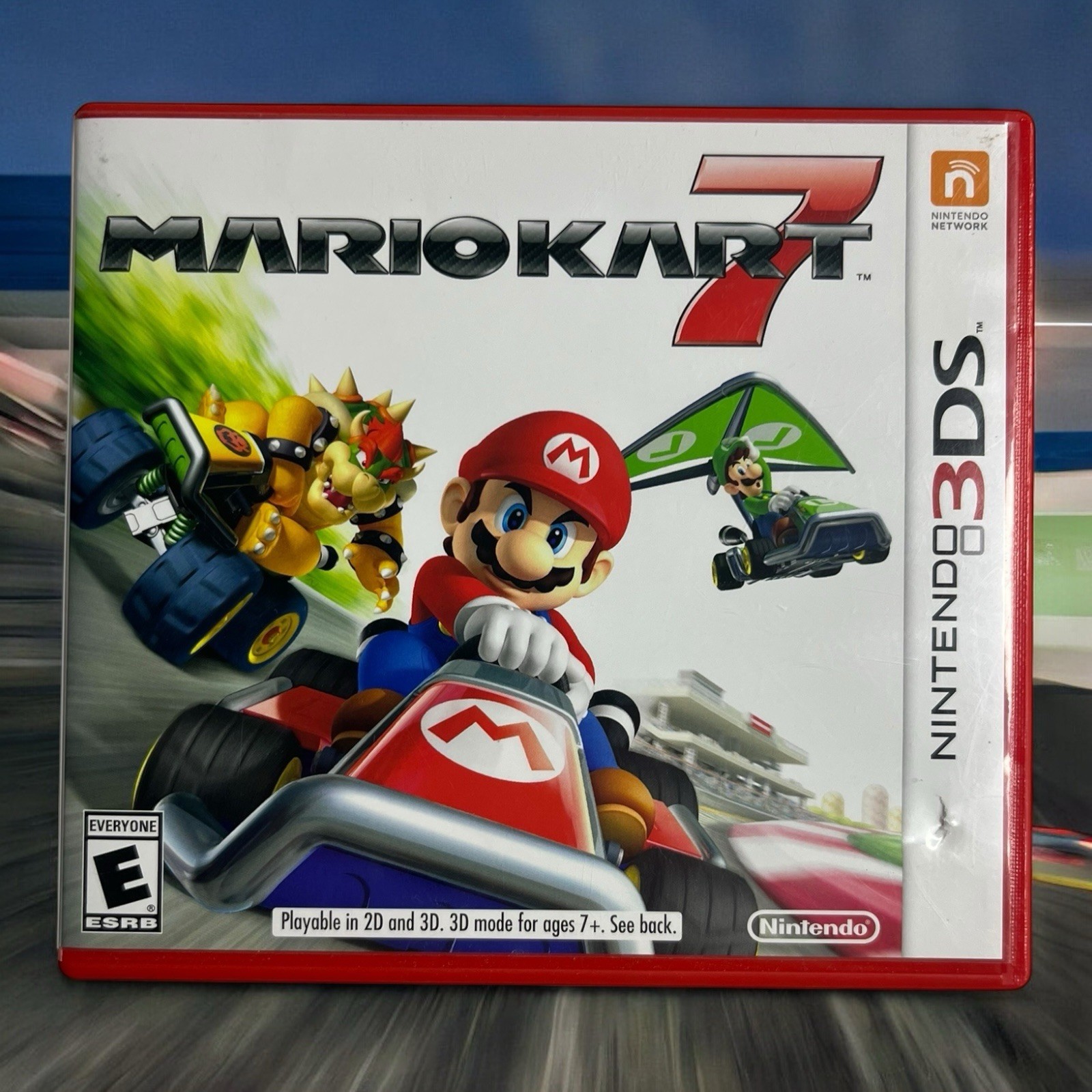 Mario Kart 7 Nintendo 3DS CIB Complete Red Case Video Game Racing Cars