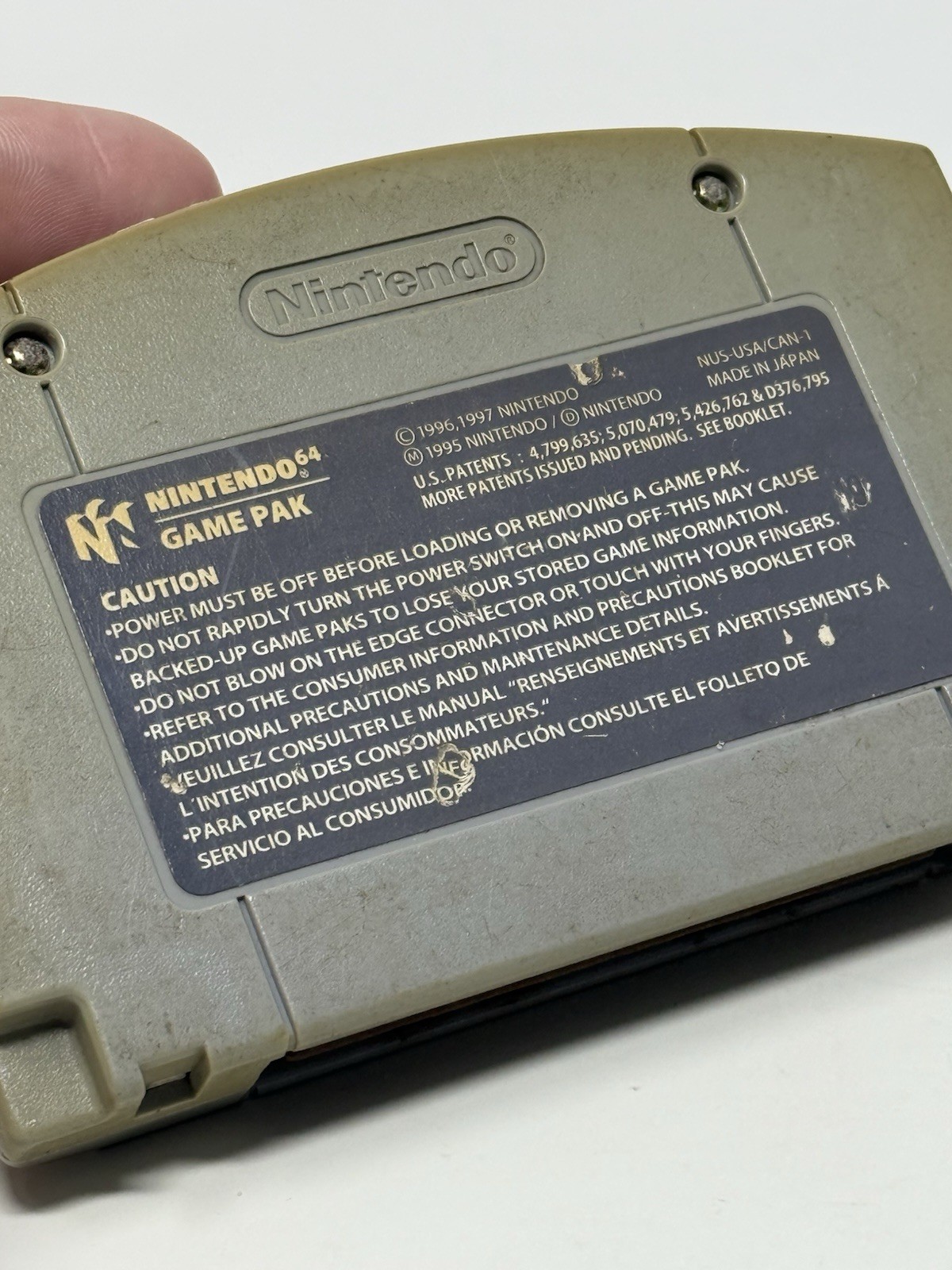 F-Zero X Nintendo 64 N64 Authentic Game Cartridge Cleaned Pins New Battery Saves