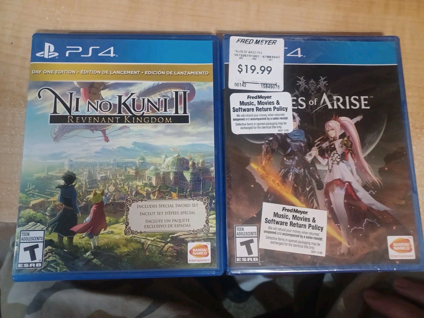 Ni no Kuni II: Revenant Kingdom Used & Tales Of Arise New Sony PlayStation 4 Rpg