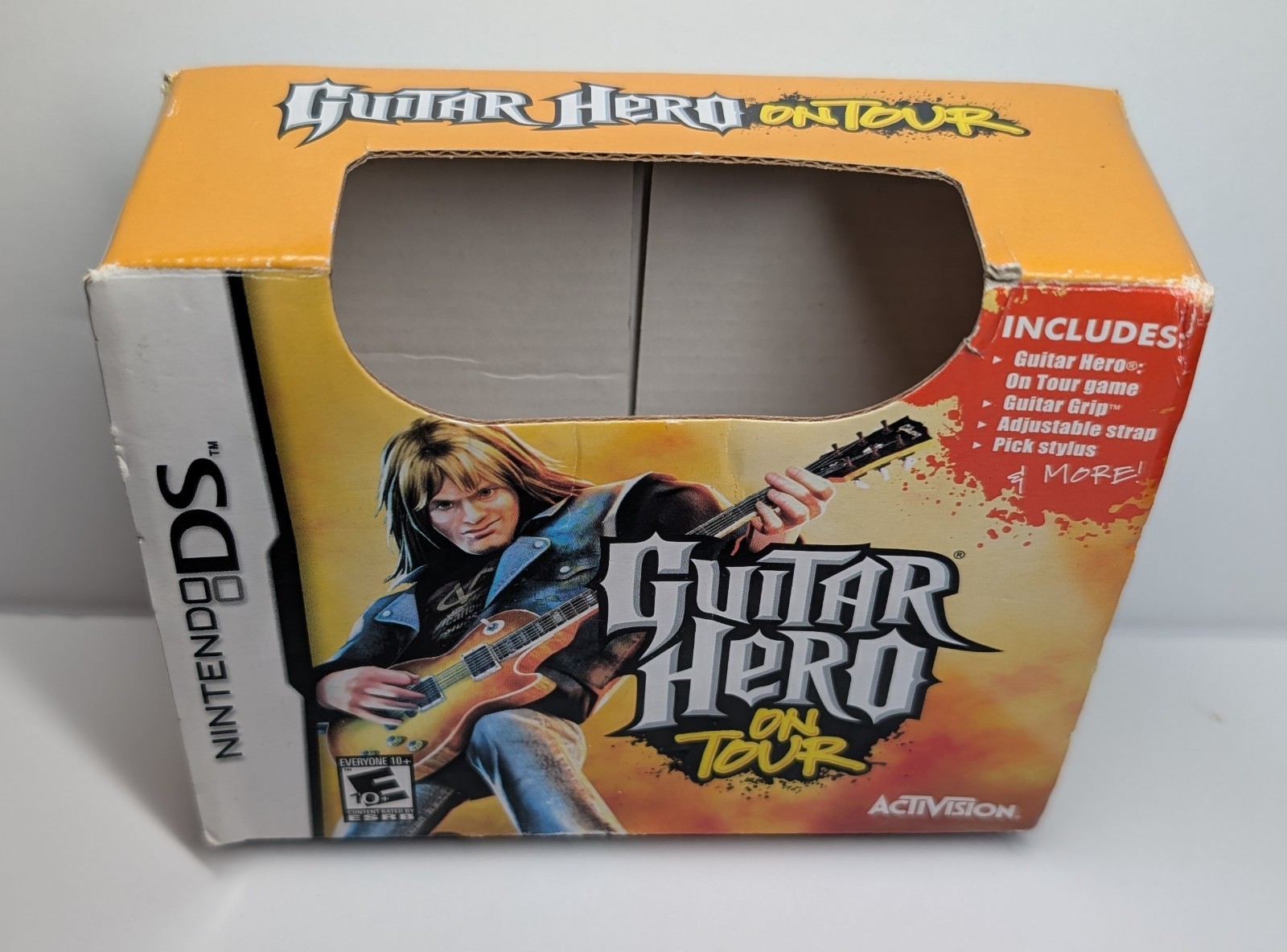 *tested, incomplete, no game, no pick* DS Guitar Hero On Tour grip w/ box