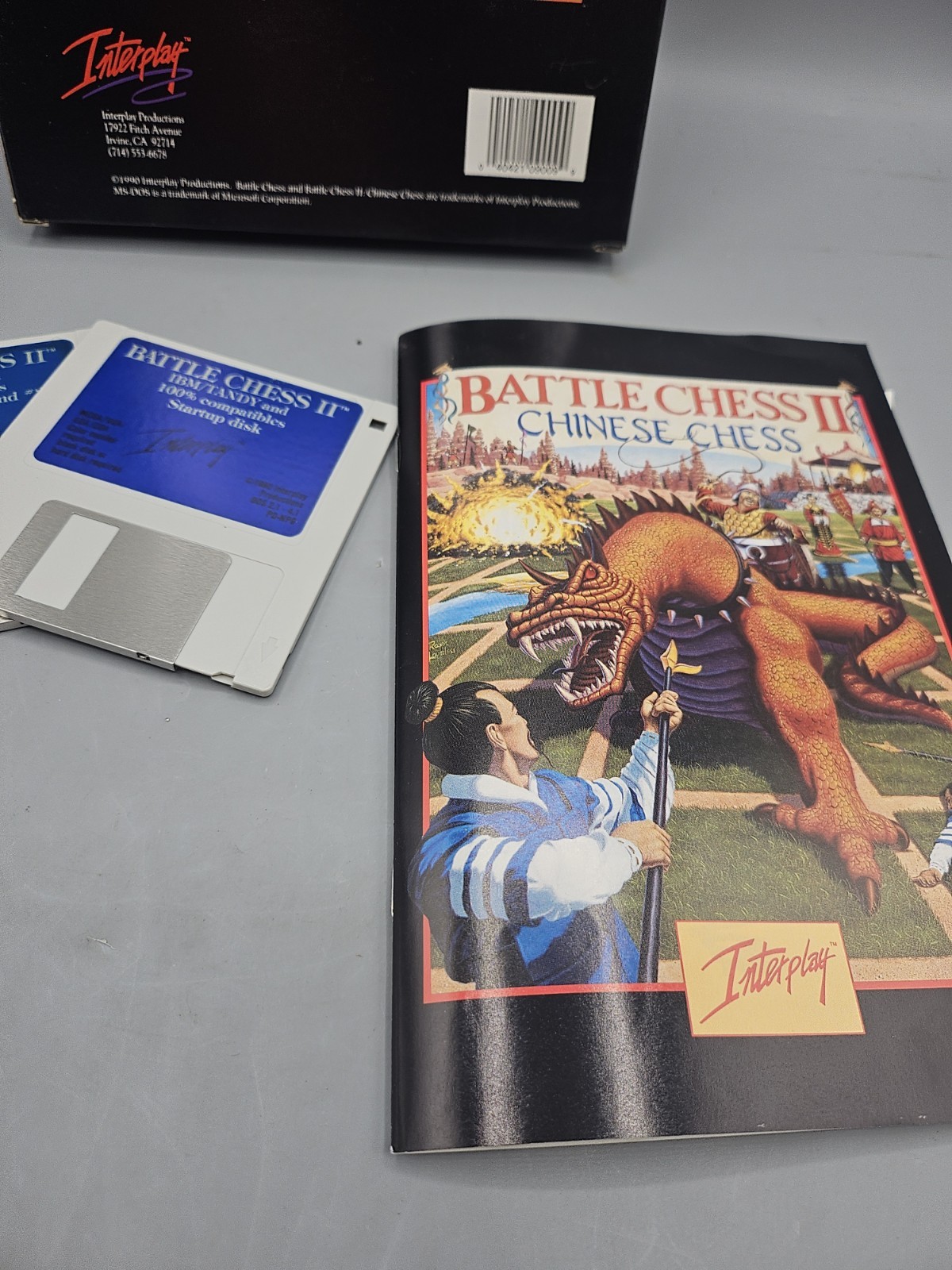 Battle Chess By Interplay Big Box PC Game 1990 IBM Tandy Windows Floppy Disk 3.0