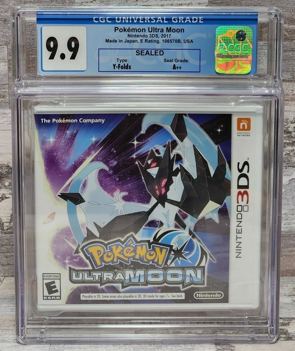 Pokemon Ultra Moon – Nintendo 3DS CGC GRADED 9.9 A++