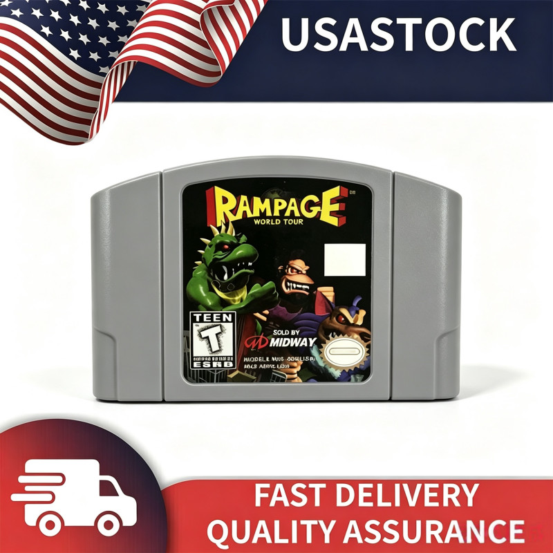 Rampage World Tour. Games For Nintendo 64 Console US Version