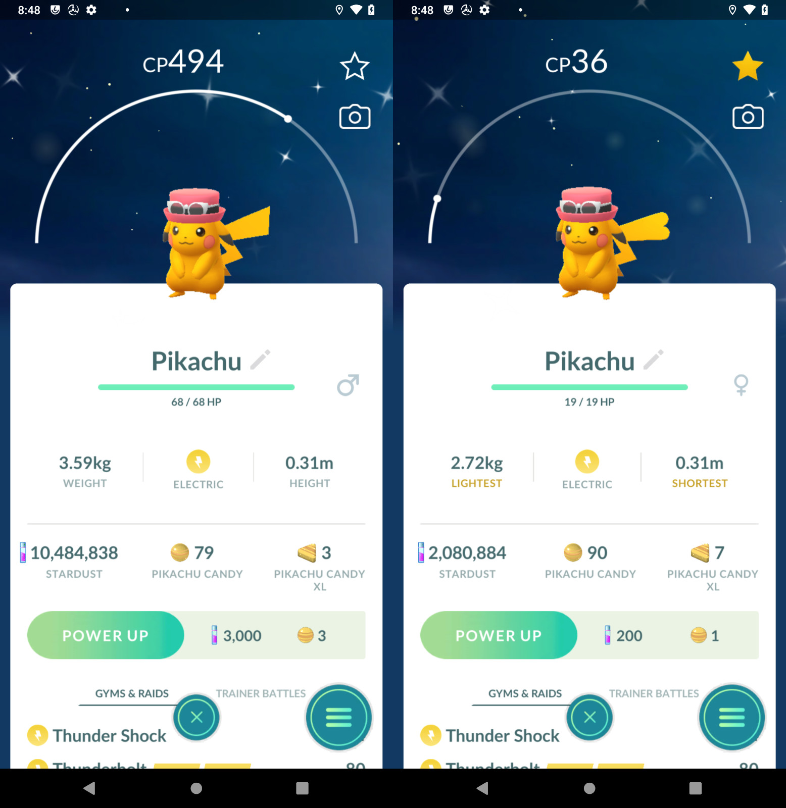 Shiny Pikachu Serena’s Hat Pikachu – Go Tour Taiwan TR-DE 20k star-dust