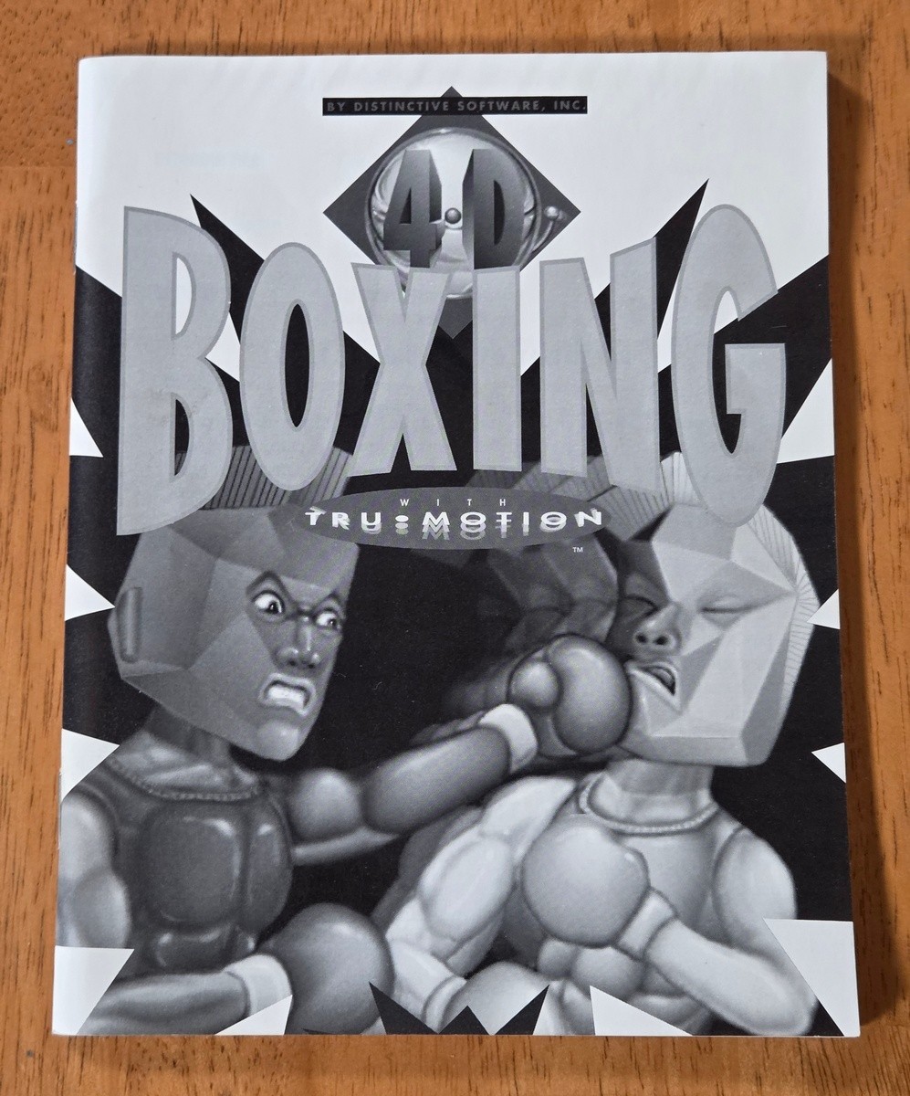 Boxing 4D Sports Tru Motion Electronic Arts IBM 5-1/4 PC Game Complete CIB 4-D