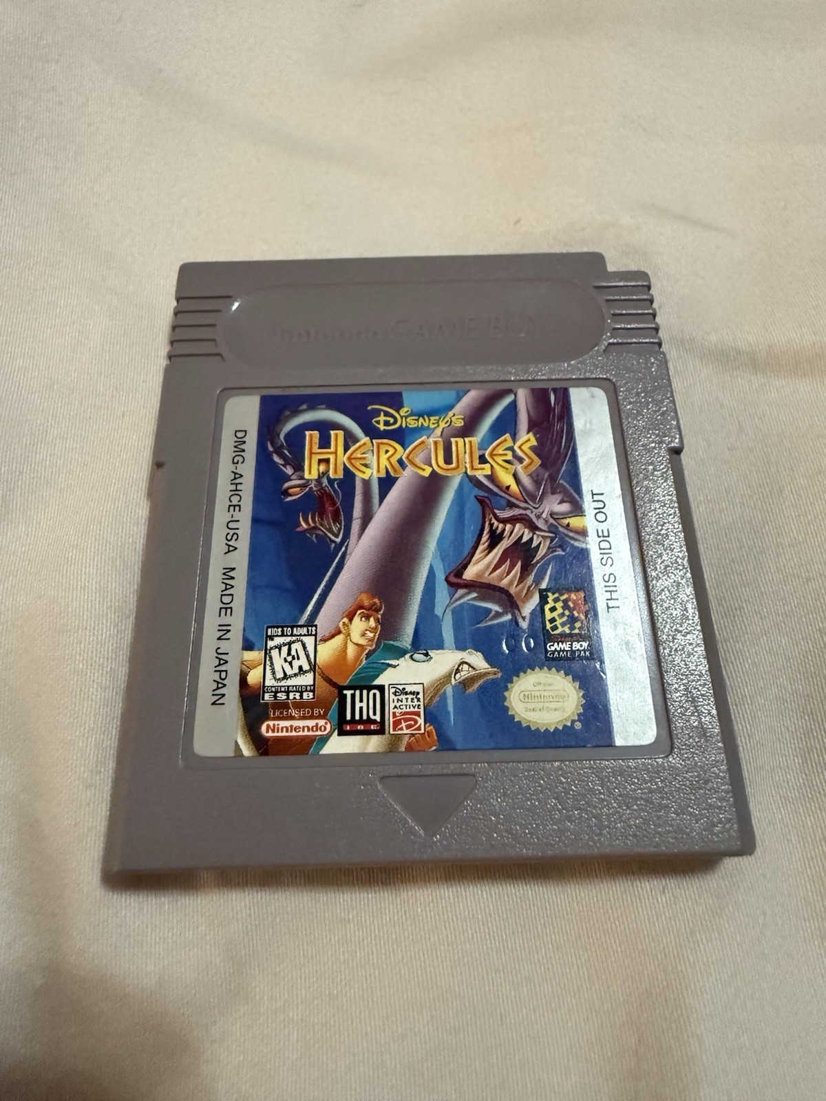 Disney’s Hercules (Nintendo Gameboy, 1994) Cartridge Only – Tested & Working!