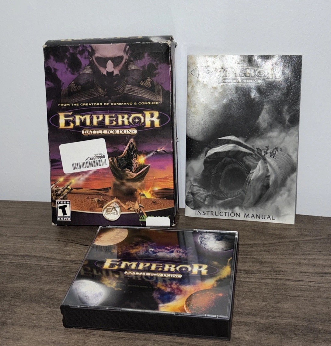 Emperor Battle for Dune (PC, 2001) W/ Manual (4 Disc Set)