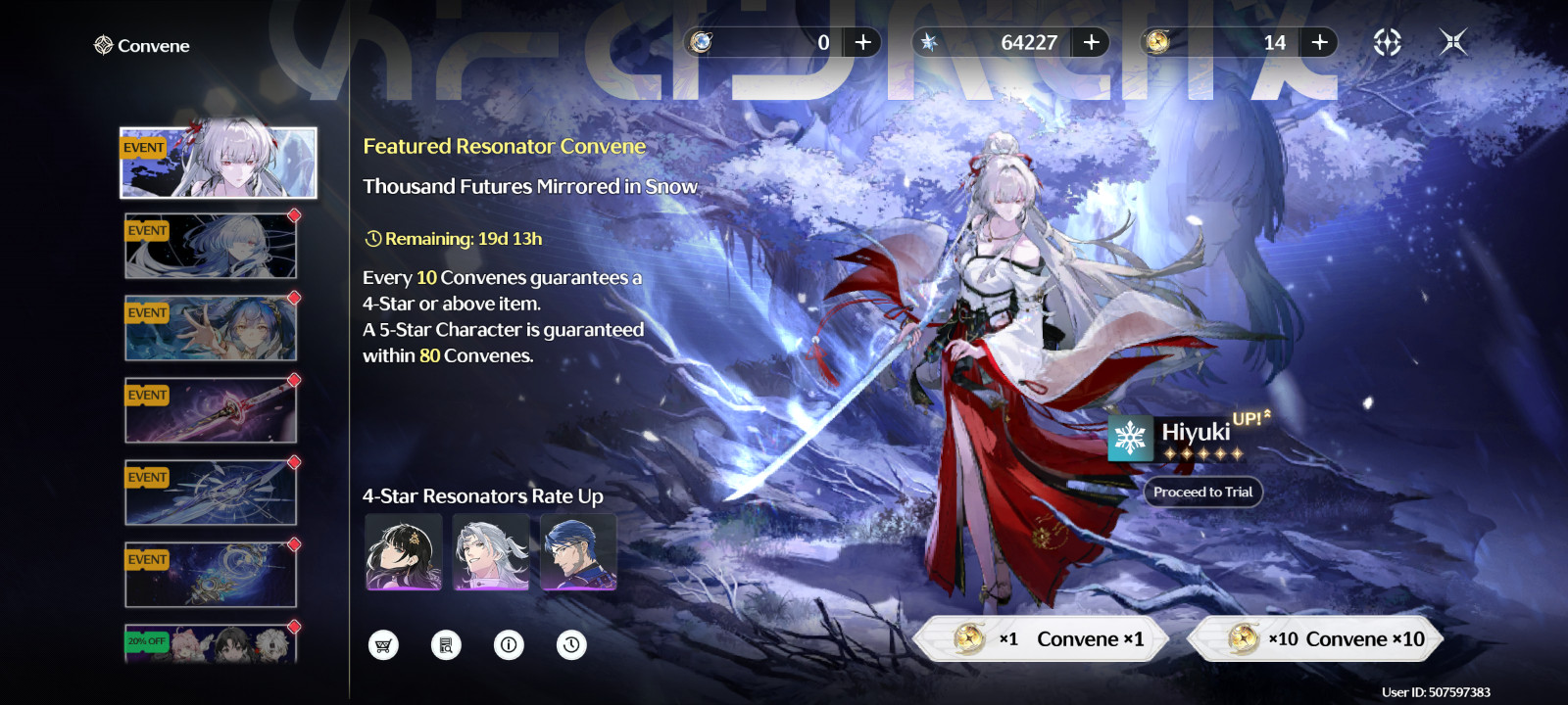 [NA] 65000+ Asterite 3-20 limited 80-110 regular America Wuthering Waves Wuwa