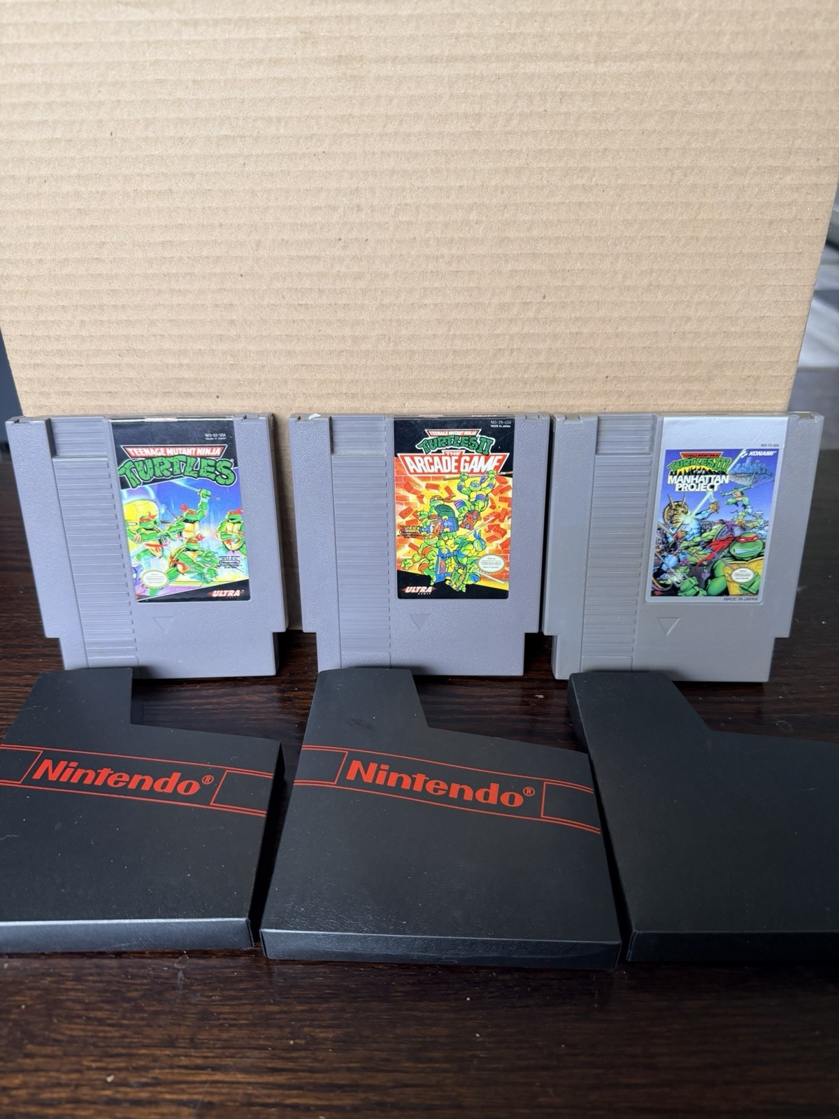Nintendo NES TMNT 1, 2, & 3 Game Lot – (Tested/Works)