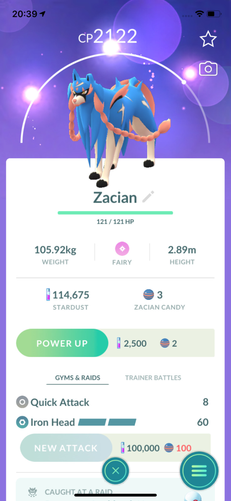Pokemon TRADE – Zacian Lv20 !! 30 Days Friendship Bonus !!