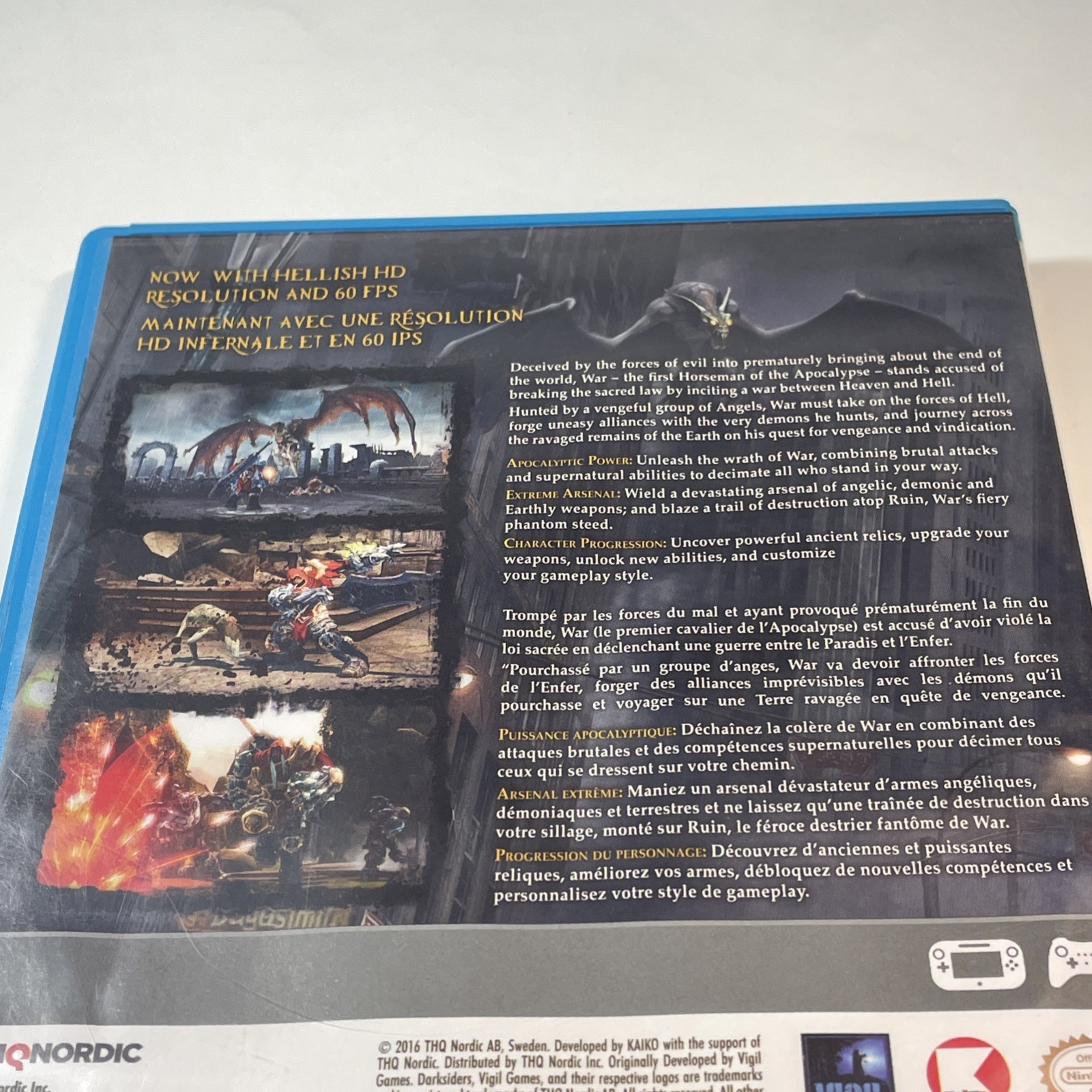 Darksiders: Warmastered Edition (Wii U, 2016) Complete CIB w/ Manual