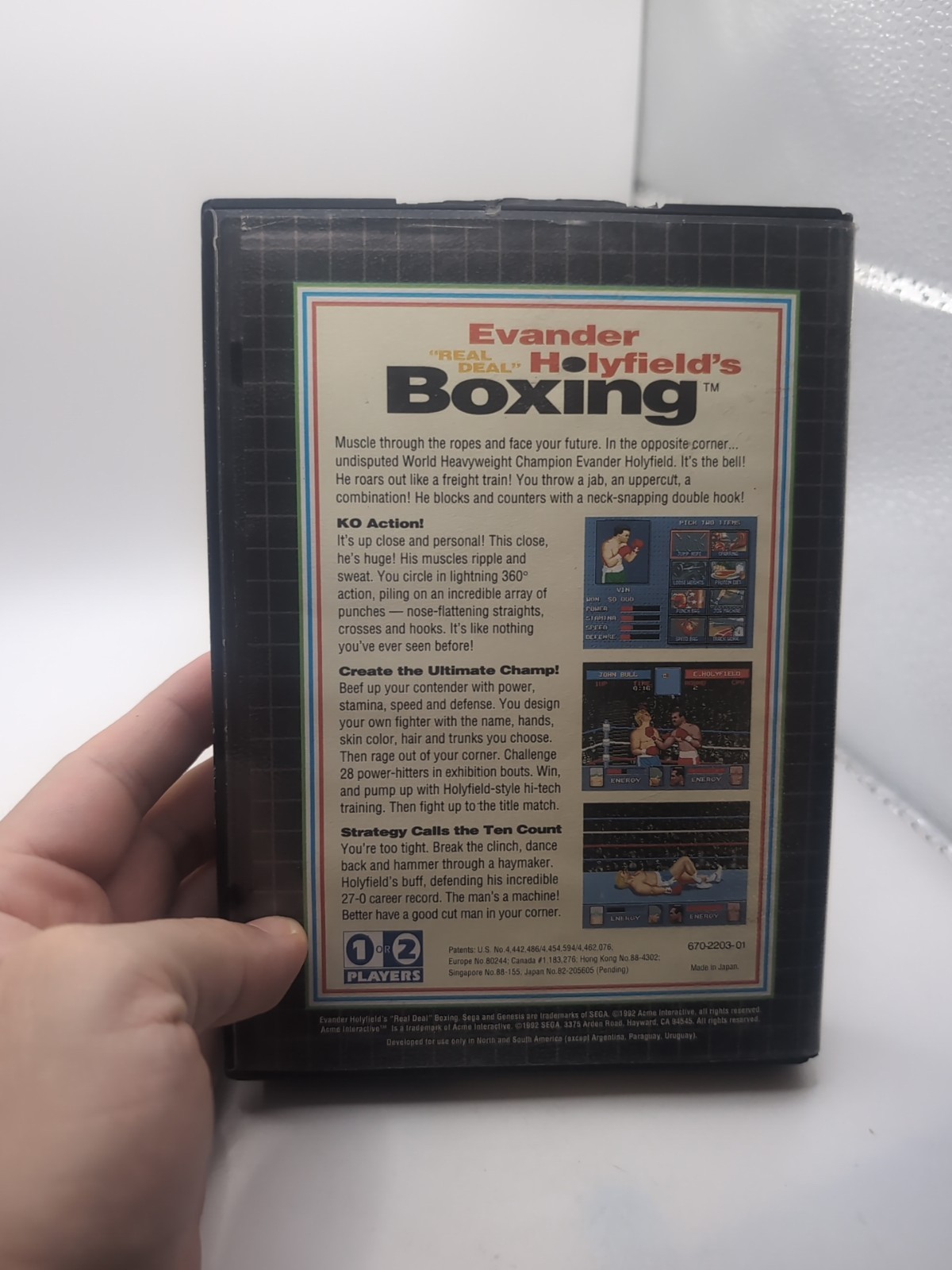 Evander ”Real Deal” Holyfield Boxing Sega Genesis Complete in Box
