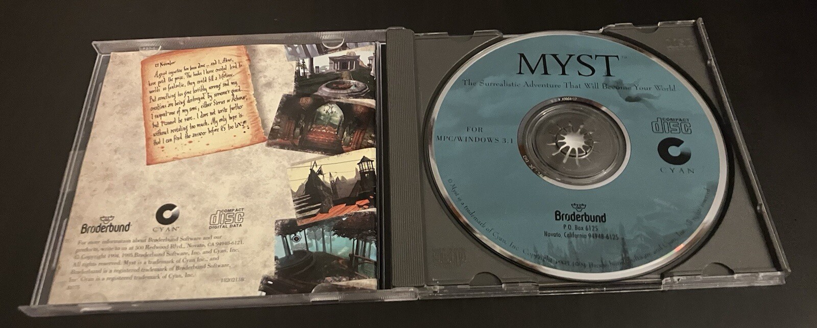 Myst – Brøderbund – MPC / Win 3.1 CD Windows Cyan
