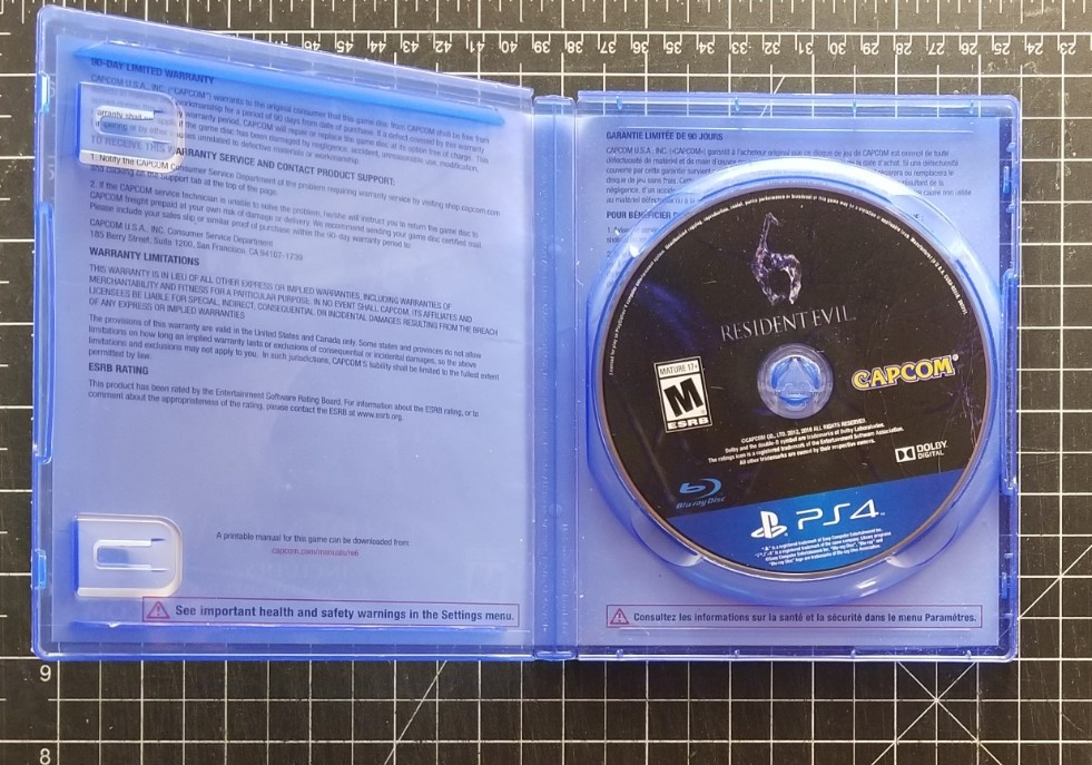 RESIDENT EVIL 6 PS4 VIDEO GAME w/ CASE Tested SONY PLAYSTATION FOUR