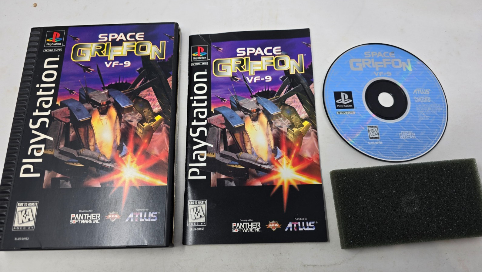 Space Griffon VF-9 (Sony PlayStation 1, 1997) Large Box PS1 Complete Tested