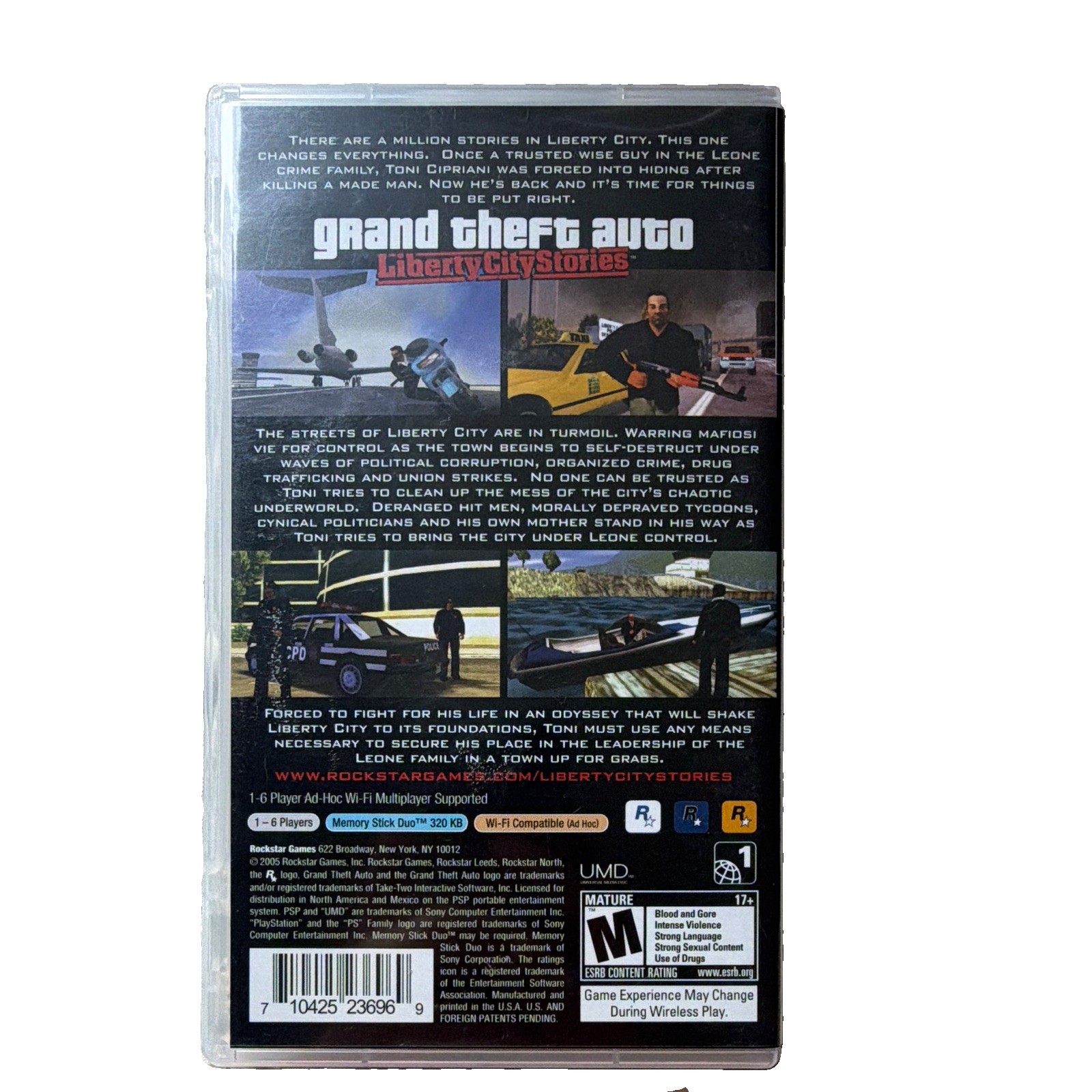 Grand Theft Auto: Liberty City Stories Sony PSP M (2005) Manual, Multiplayer