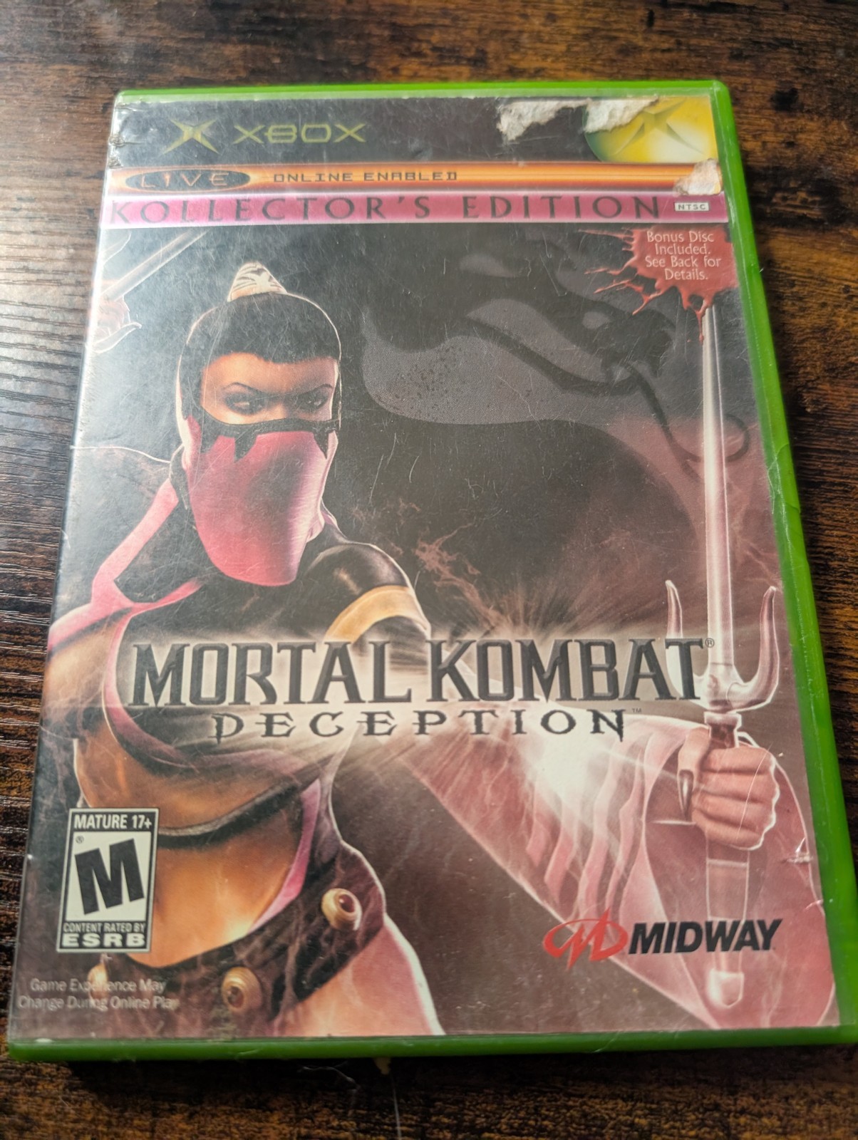 Mortal Kombat Deception Kollector’s Edition Mileena Xbox 2004 Vintage
